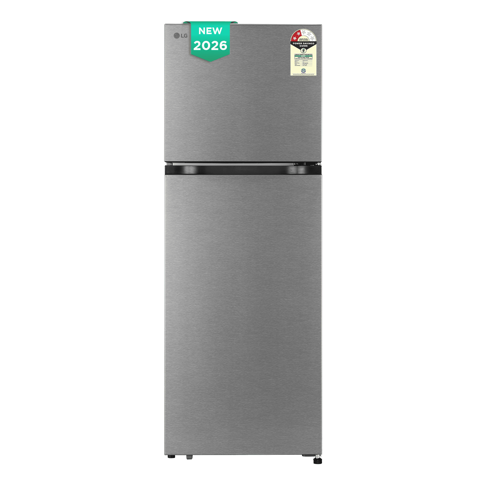 LG 251 Litres 2 Star Frost Free Double Door Refrigerator with Inverter Compressor (GLT2526WWDS, Dazzle Steel) (2026 Model)