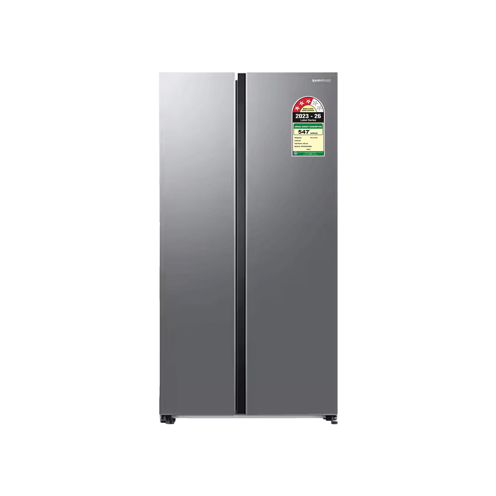 Samsung 653 Litres 3 Star Frost Free Side by Side Refrigerator with Twin Cooling Plus (RS76CG8103S9, Refined Inox)