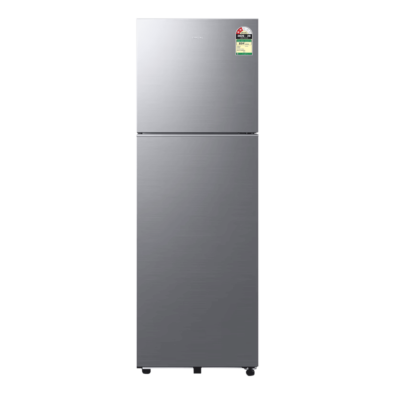 Samsung 256 litres 2 star frost free double door refrigerator with all around cooling (rt40h30w2phl, elegant inox)