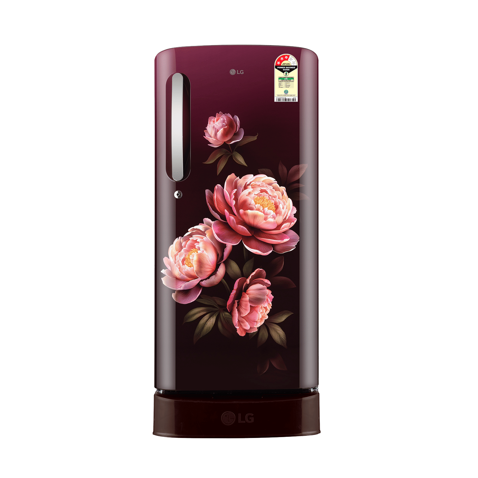 LG 19 185 Litres 3 Star Direct Cool Single Door Refrigerator with Anti Bacterial Gasket (GLD1936ZAWG, Wine Glory)