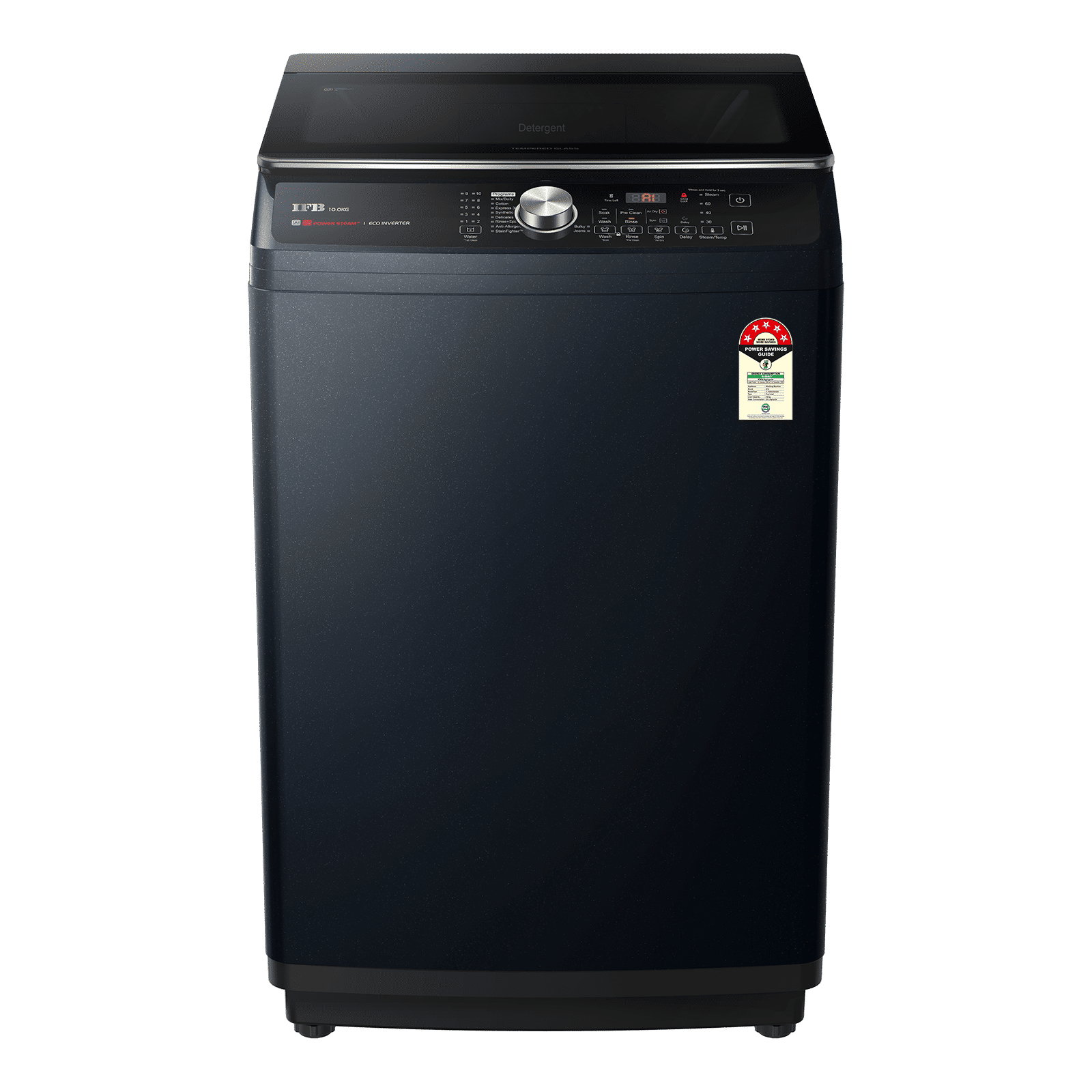 IFB 10 Kg 5 Star Inverter Fully Automatic Top Load Washing Machine (DeepClean, TL100RB2SID, Power Steam With In Built Heater, Royal Blue)