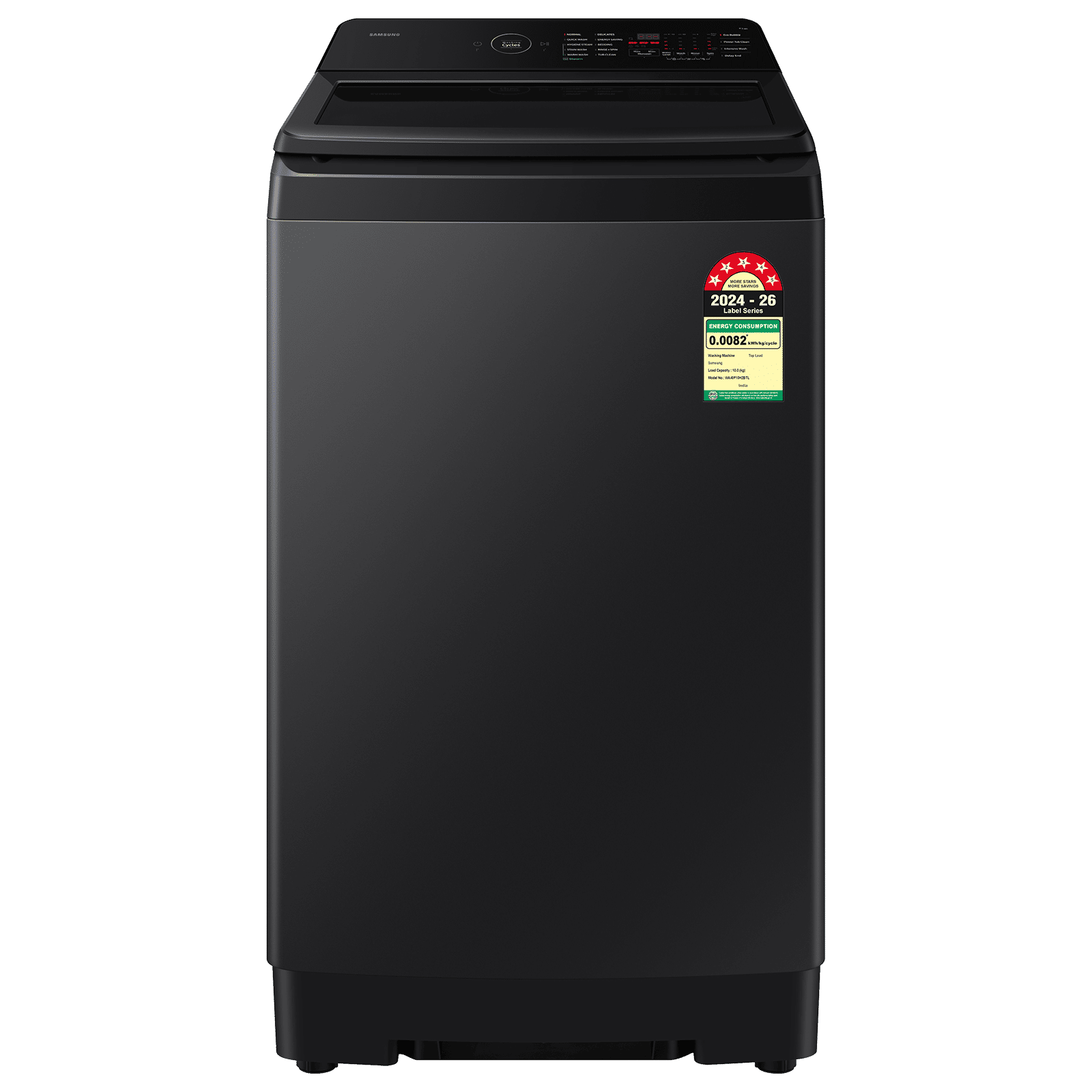 Samsung 10 kg 5 Star Fully Automatic Top Load Washing Machine (WA40F10H2BTL, Eco Bubble Technology, Black Cavier)
