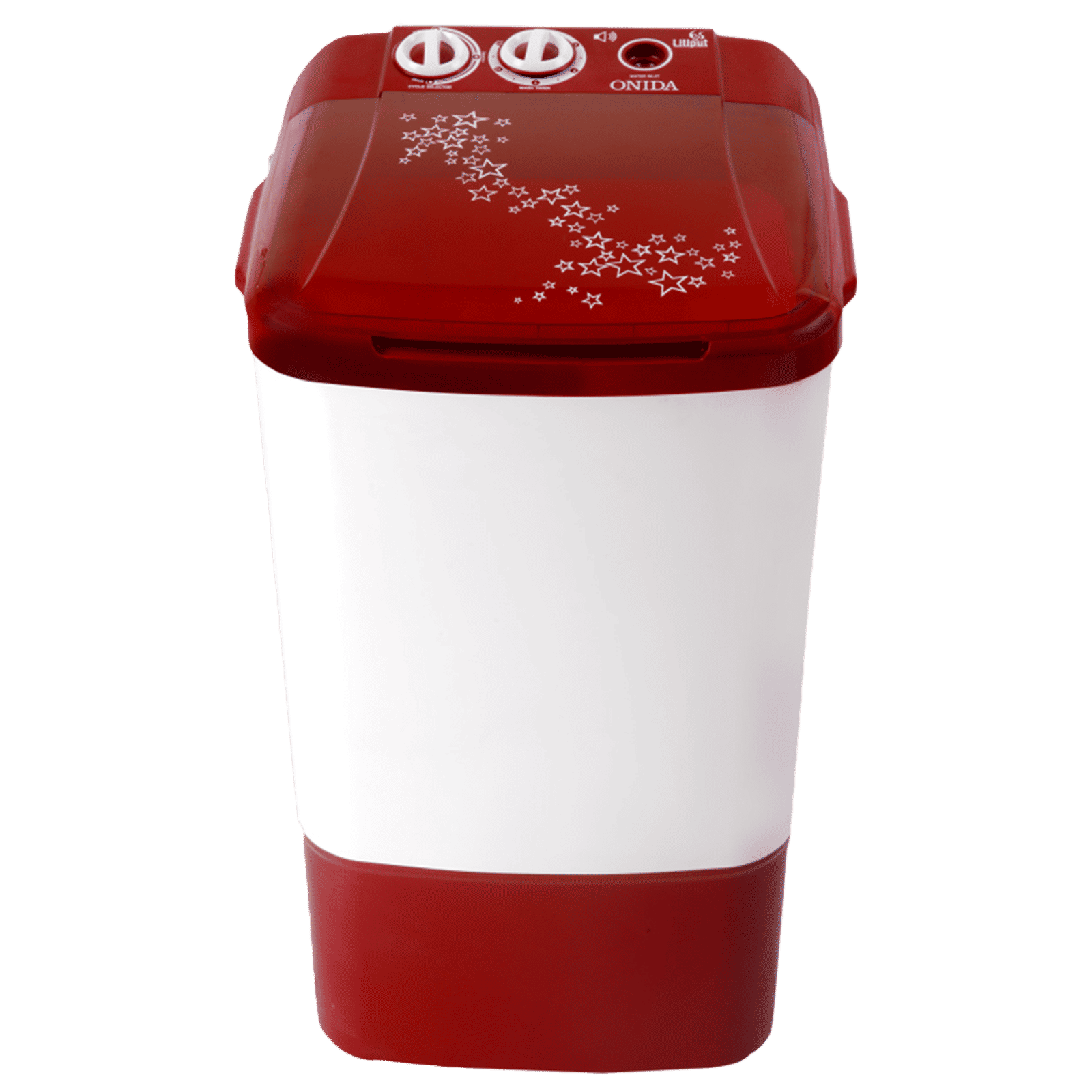 ONIDA 6.5 kg Semi Automatic Washer with Anti-Rust Fibre (Liliput, WS65WLPT1LR, Lava Red)