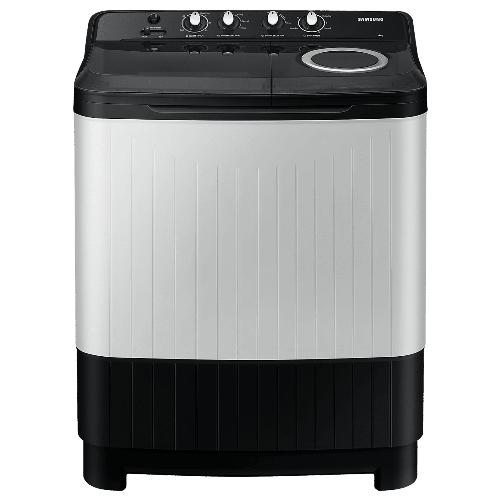 SAMSUNG 8 kg 5 Star Semi Automatic Washing Machine with Magic Filter (WT80C4200GG/TL, Dark Grey)
