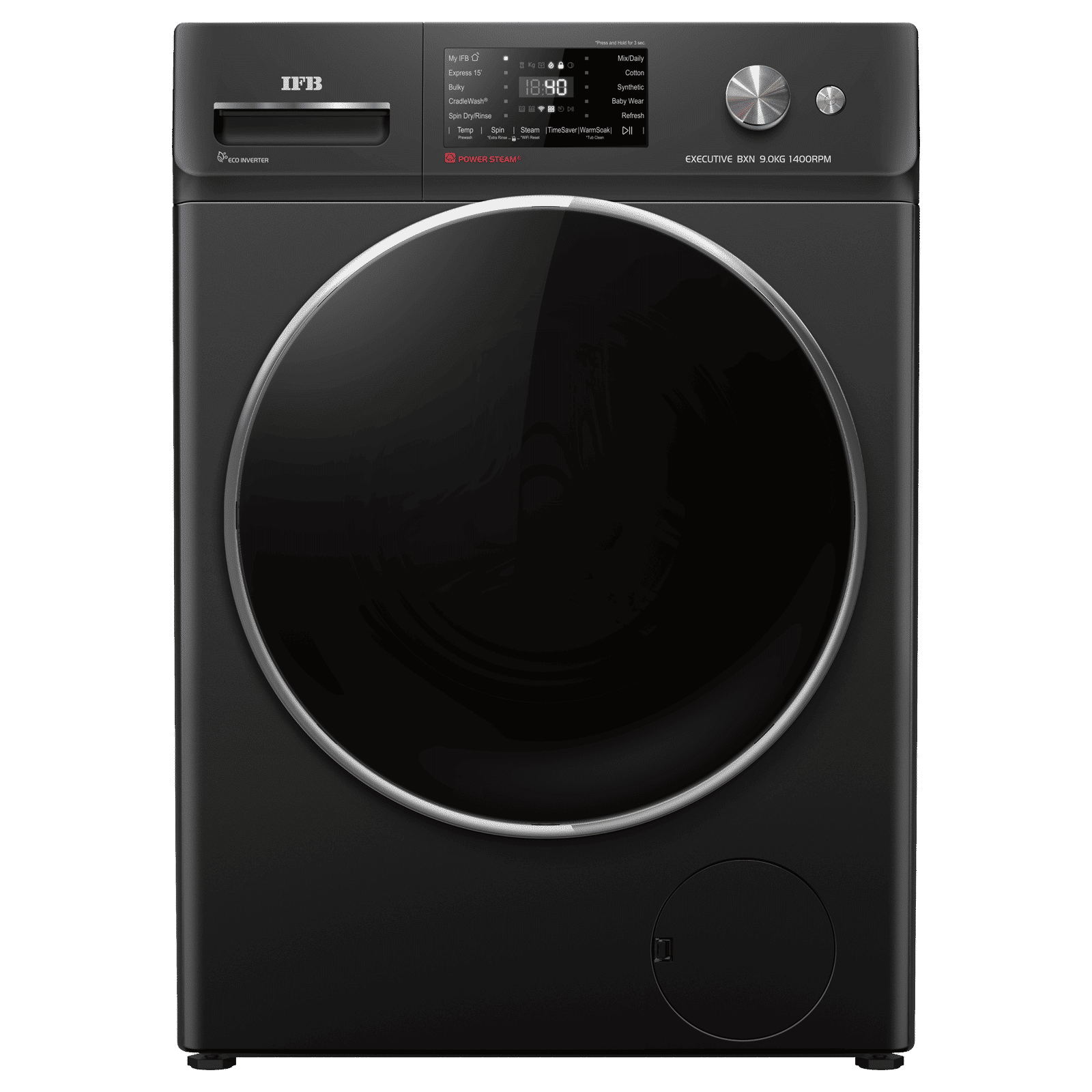 IFB 9 kg 5 Star Wi-Fi Inverter Fully Automatic Front Load Washing Machine (Executive BXN 9014K, AI Technology, Black)
