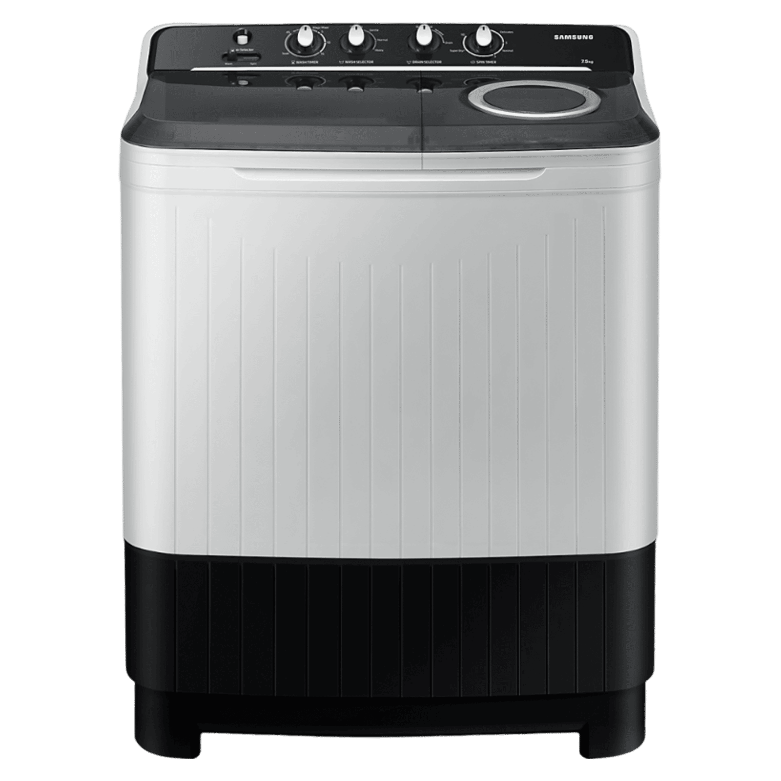 SAMSUNG 9 kg 5 Star Semi Automatic Washing Machine with Hexa Storm Pulsator (WT90C4260GG/TL, Light Grey)