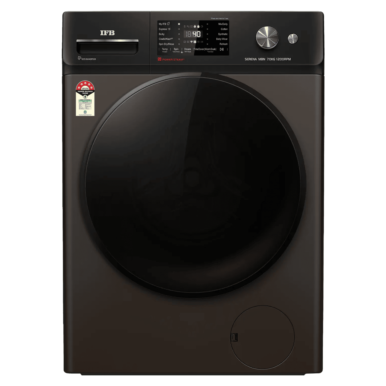 IFB 7 kg 5 Star Wi-Fi Inverter Fully Automatic Front Load Washing Machine (Serena MBN 7012K, AI Technology, Mocha)