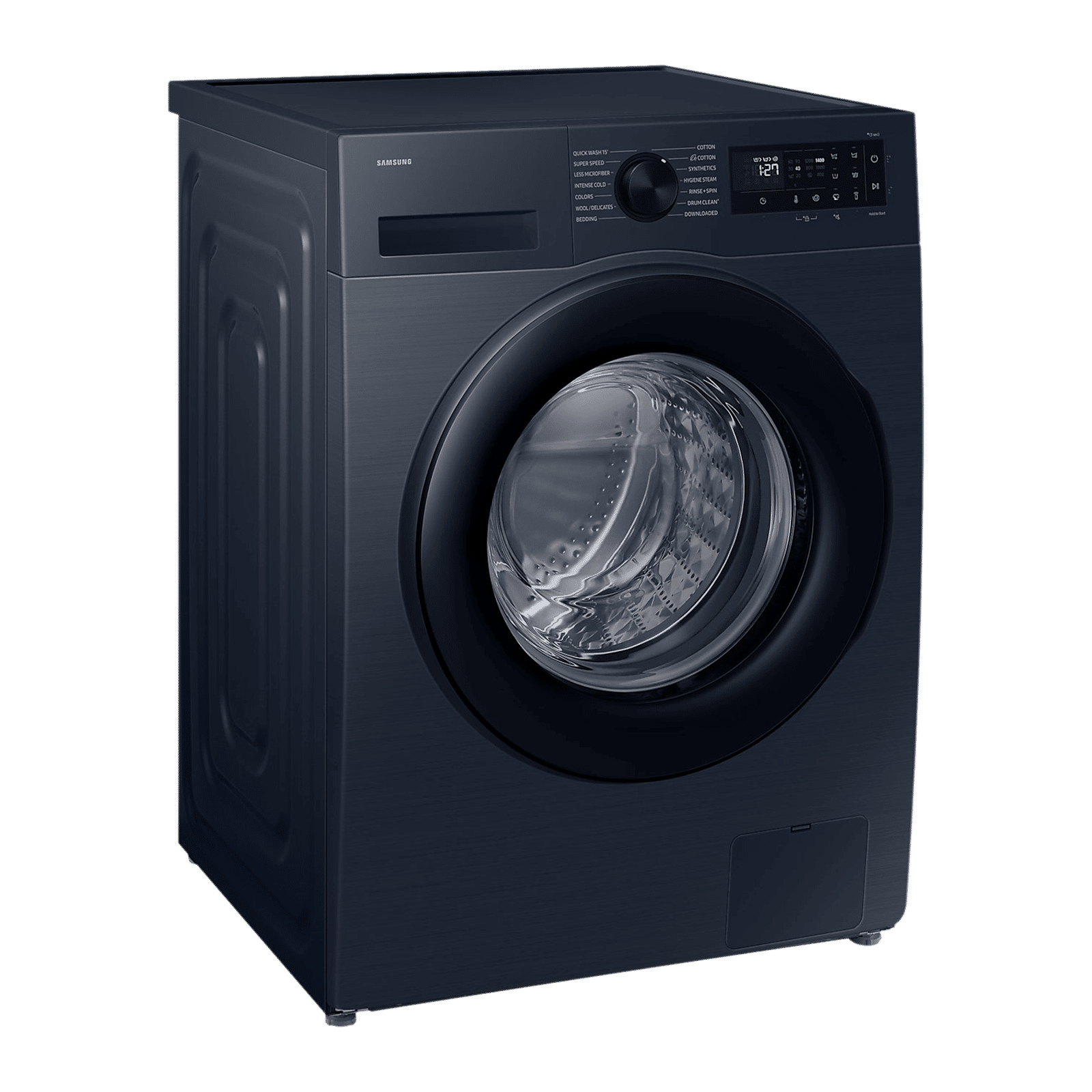 SAMSUNG 12 kg 5 Star Wi-Fi Inverter Fully Automatic Front Load Washing Machine (WW12DG5B24ABTL, AI Ecobubble, Navy)