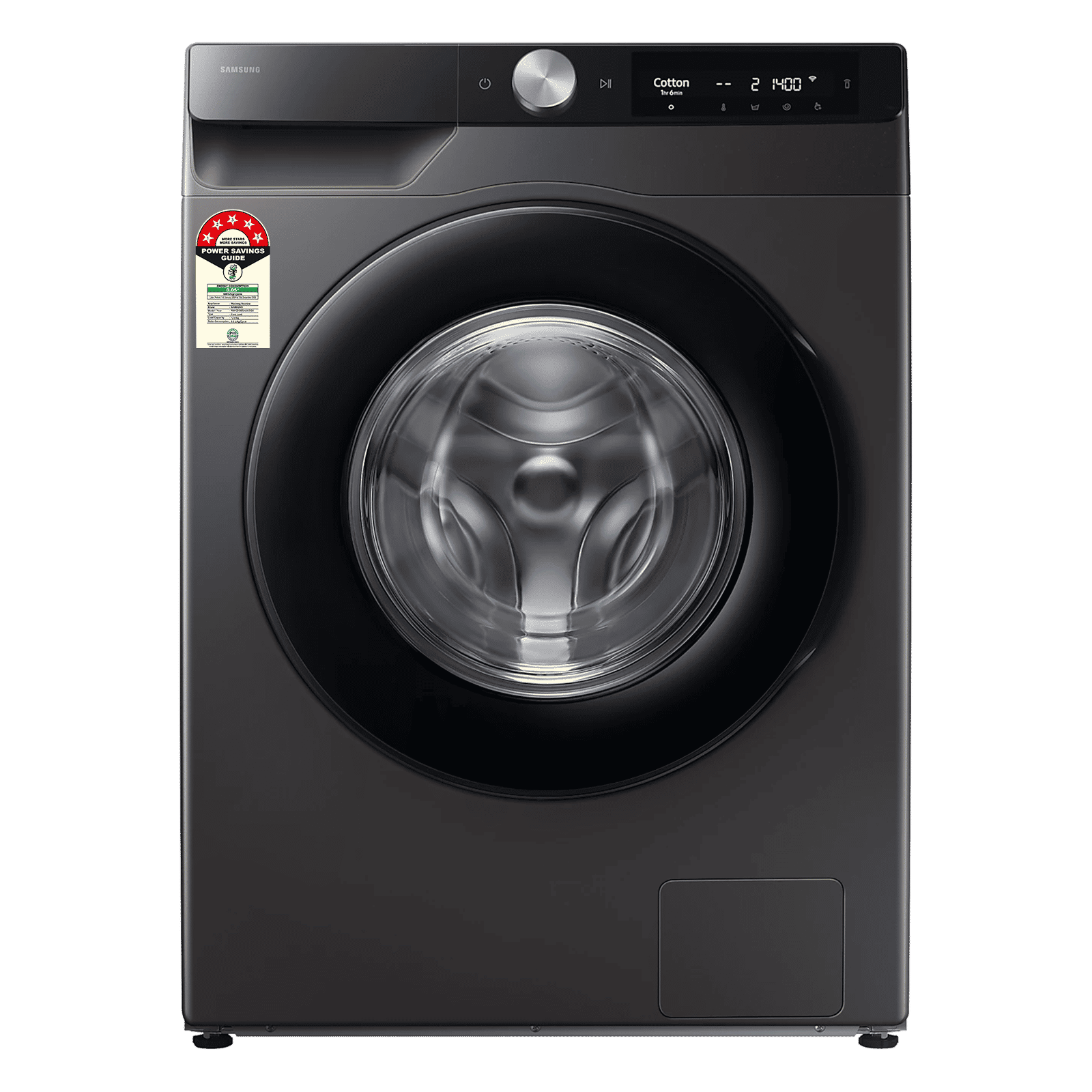 SAMSUNG 12 kg 5 Star Wi-Fi Inverter Fully Automatic Front Load Washing Machine (WW12DG6B24AXTL, AI Control, Inox)
