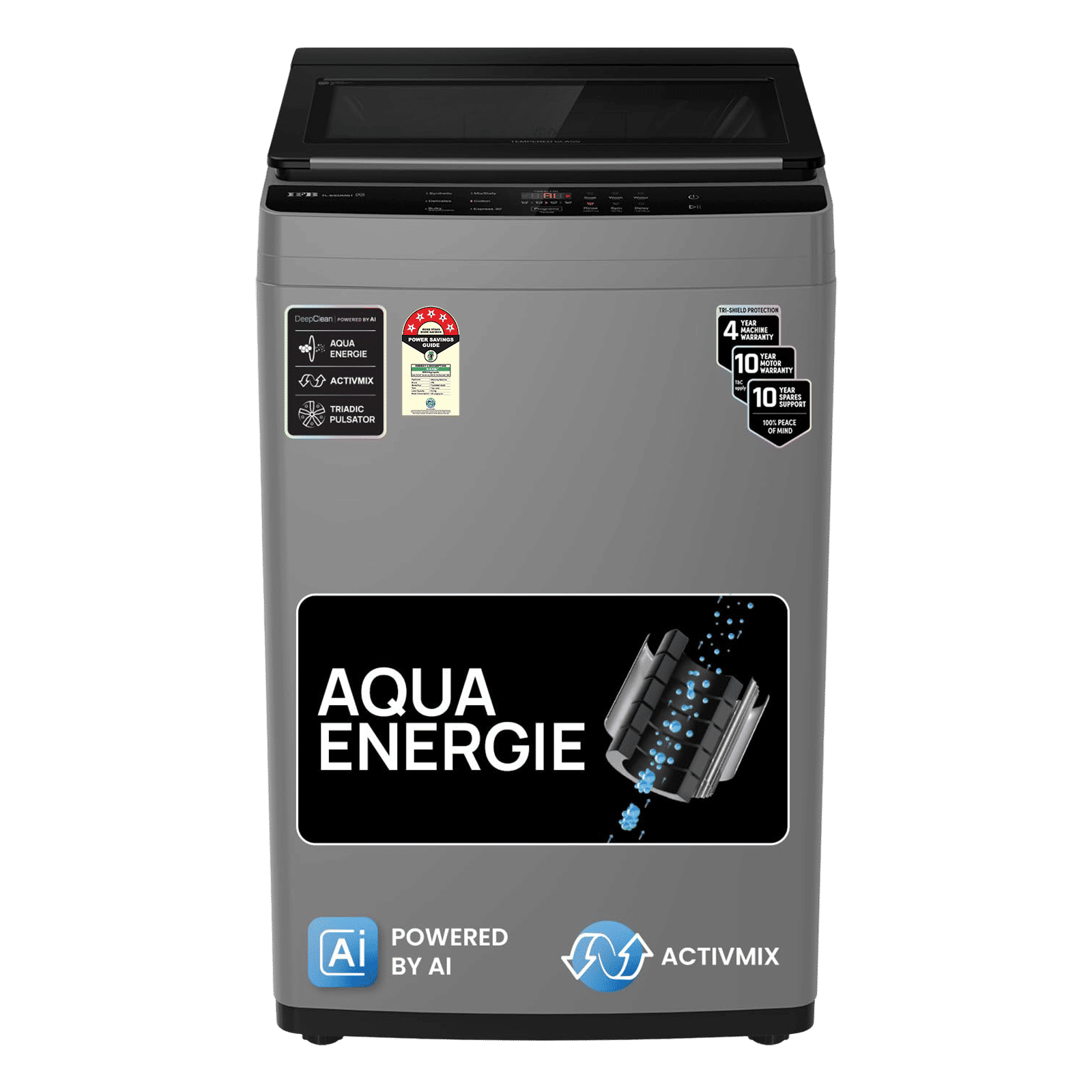IFB 6.5 kg 5 Star Fully Automatic Top Load Washing Machine (TL650MG1, Powered By AI, Medium Grey)