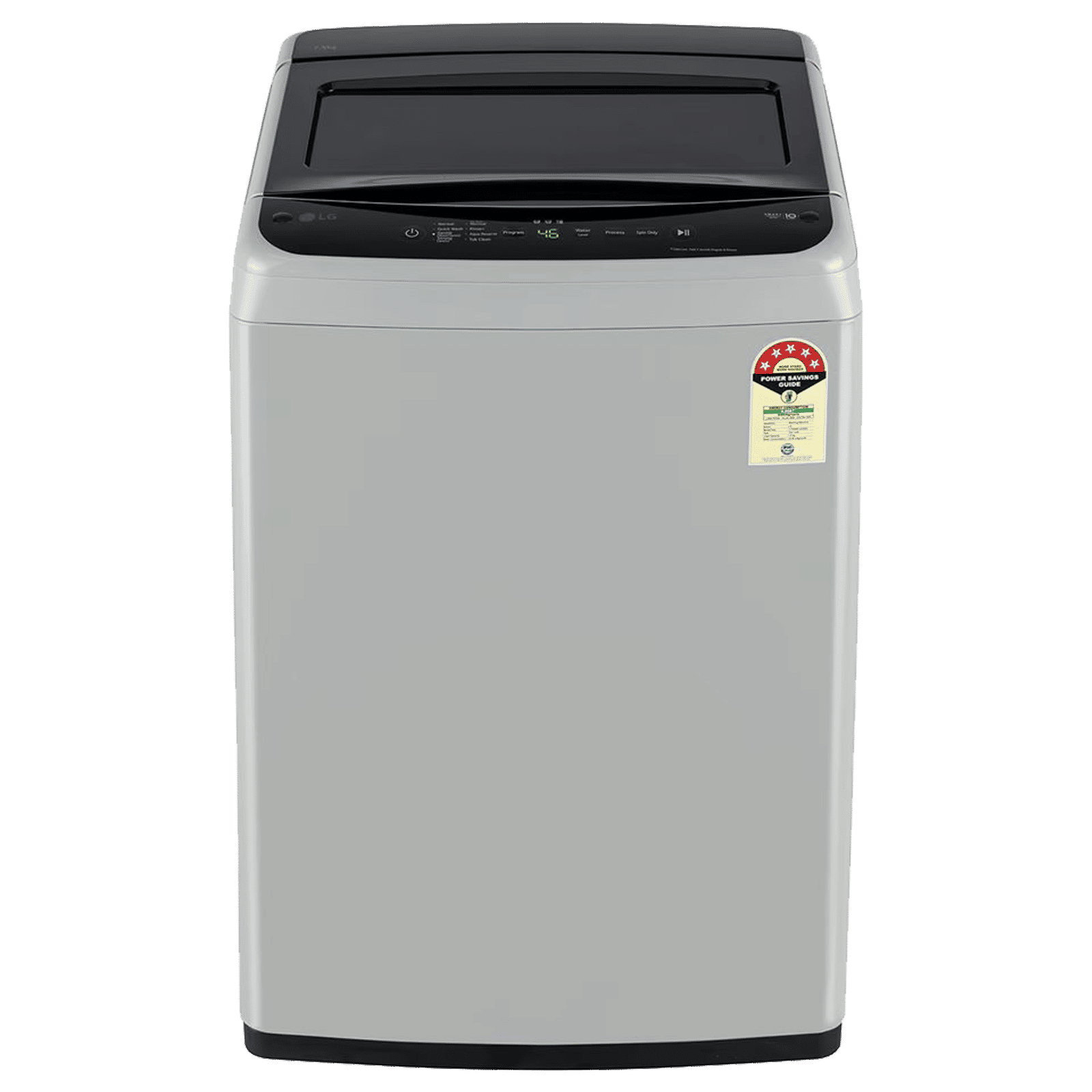 LG 7.5 kg 5 Star Inverter Fully Automatic Top Load Washing Machine (T75VBSF1Z, Smart Inverter Motor, Middle Free Silver)