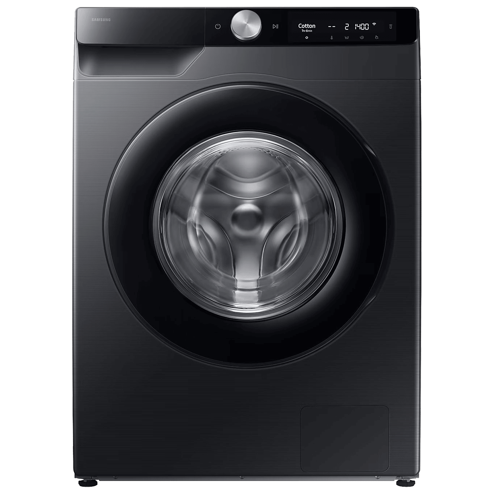 SAMSUNG 9 kg 5 Star Wi-Fi Inverter Fully Automatic Front Load Washing Machine (WW90DG6U24ABTL, Bubble Technology, Black)