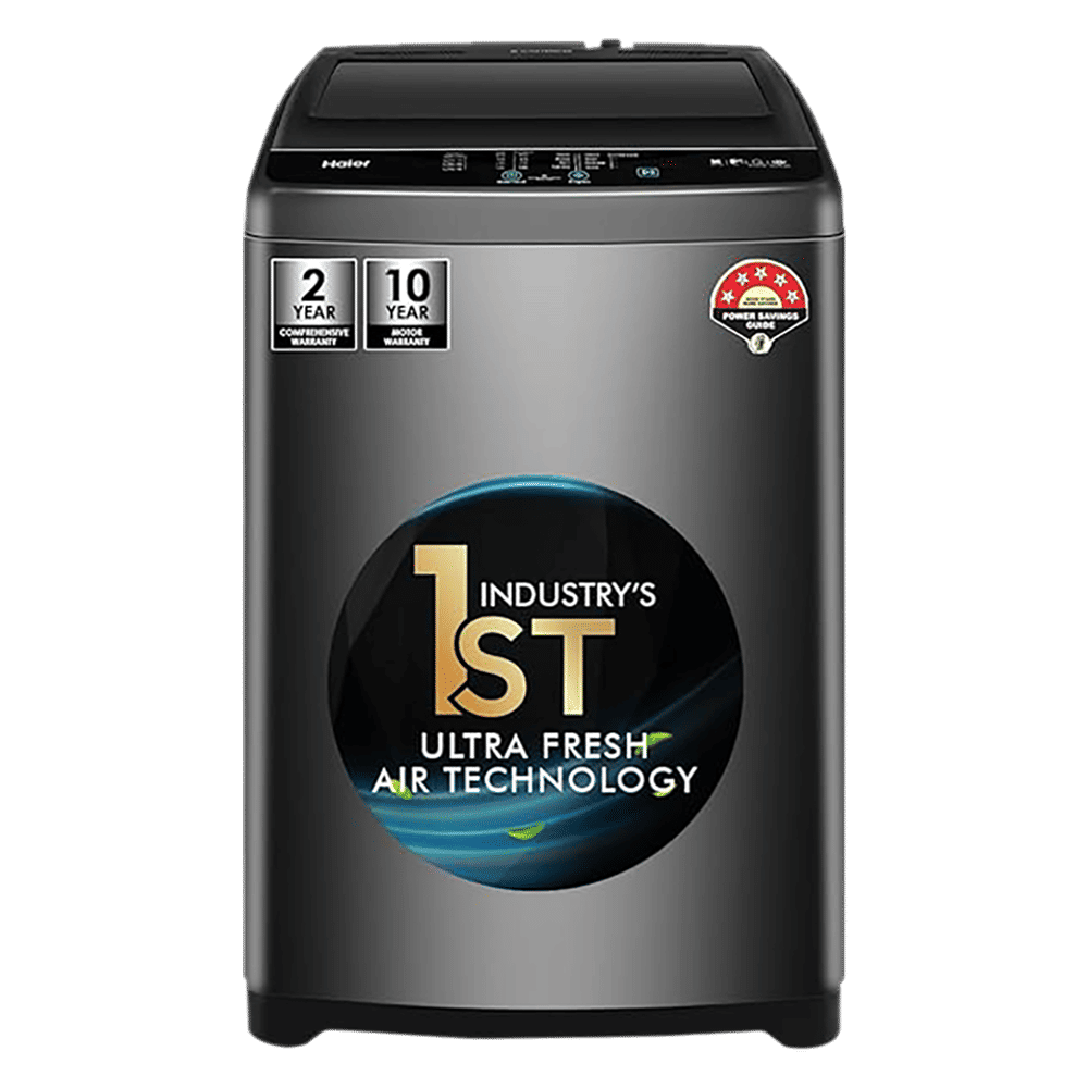 Haier 6.5 kg 5 Star Fully Automatic Top Load Washing Machine (HWM65-306S8, Ultra Fresh Air, Dark Jade Silver)