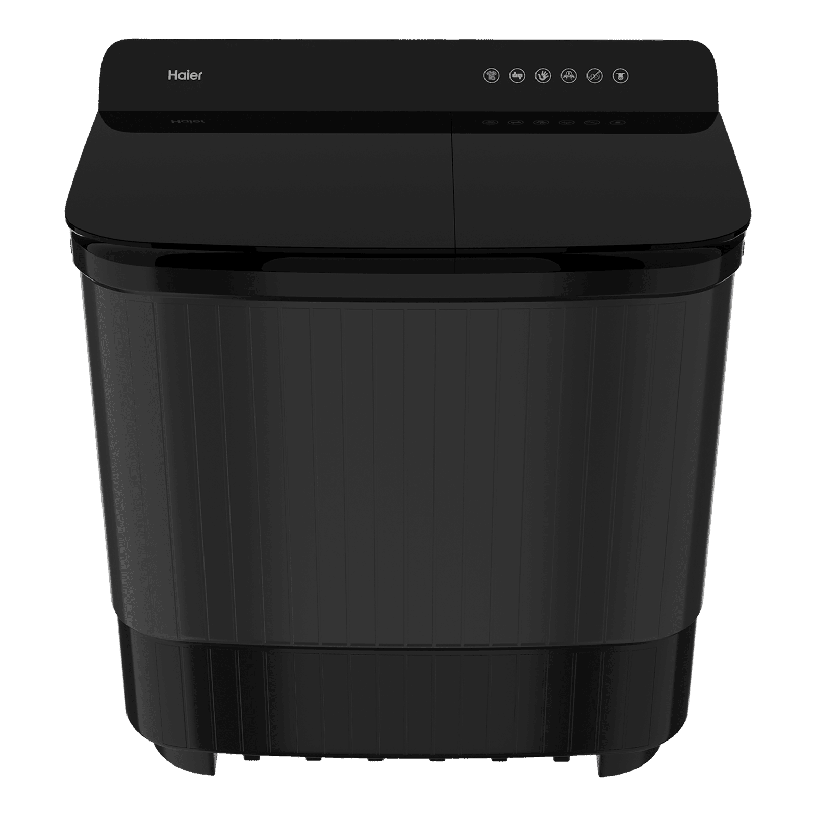 Haier 12 kg 5 Star Semi Automatic Washing Machine with Magic Filter (178, HTW120-178BK, Black)
