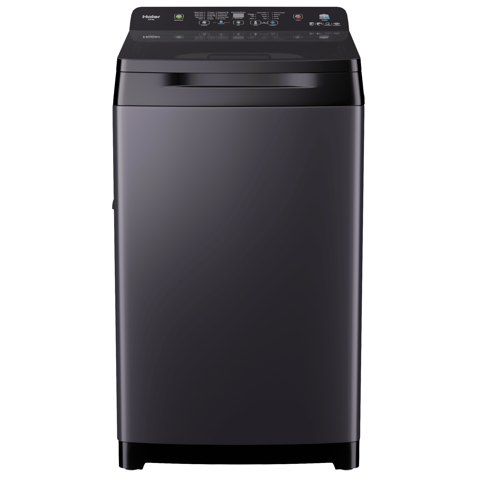 Haier 10.5 kg 5 Star Fully Automatic Top Load Washing Machine (Heater 688, HWM105-H688BK, In Built Heater, Black)