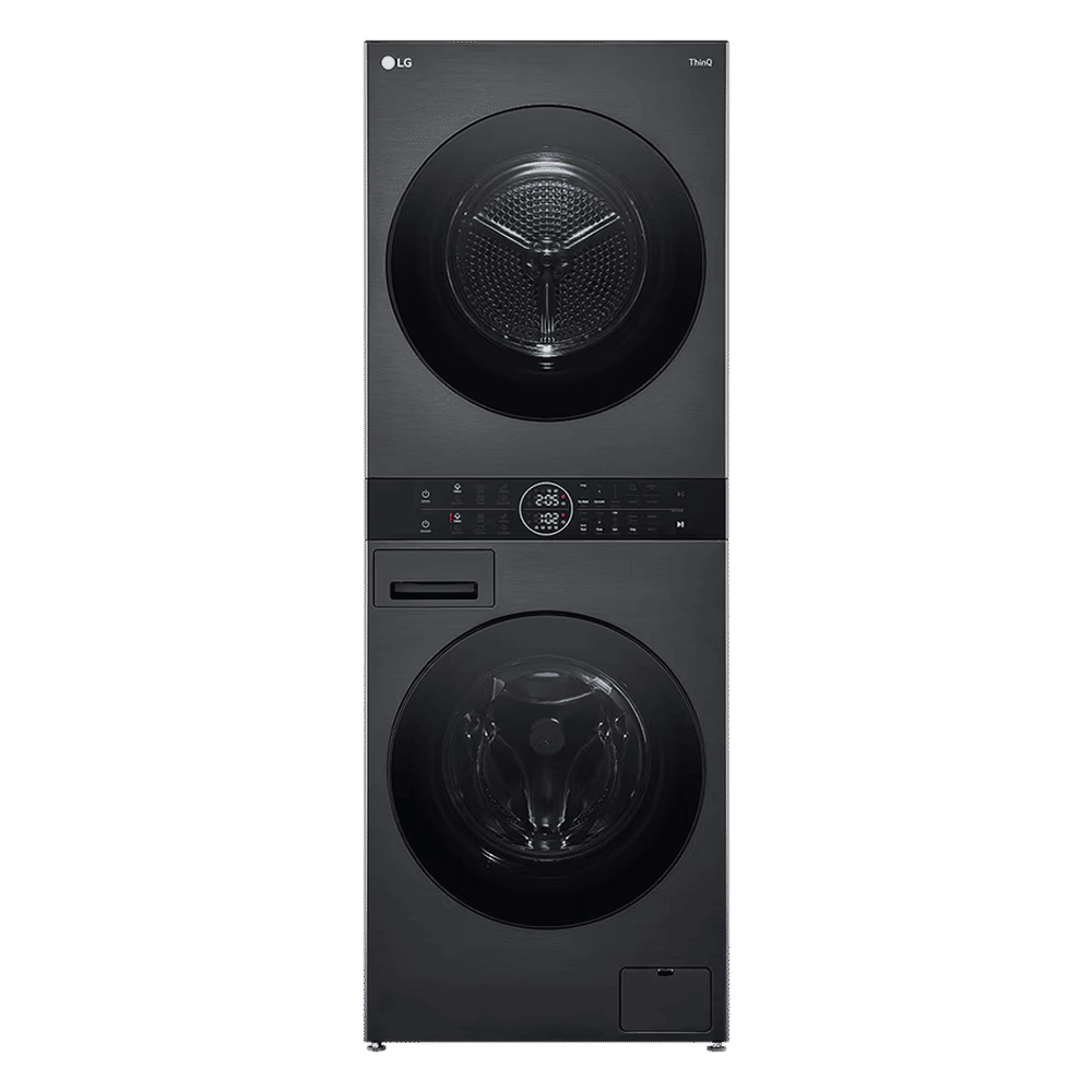 LG 13/10 kg 5 Star Wi-Fi Inverter Fully Automatic Front Load Washer Dryer (WashTower, FWT1310PB.APBQEIL, 6 Motion DD, Platinum Black)