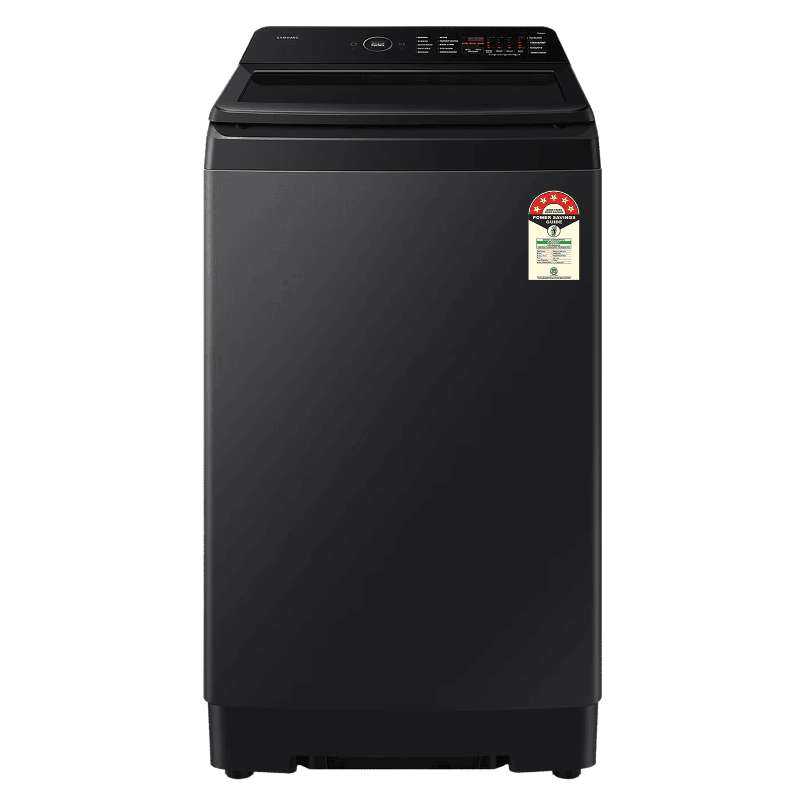 SAMSUNG 8 kg 5 Star Wi-Fi Inverter Fully Automatic Top Load Washing Machine (WA80F08E2BTL, AI VRT+ Technology, Black Caviar)