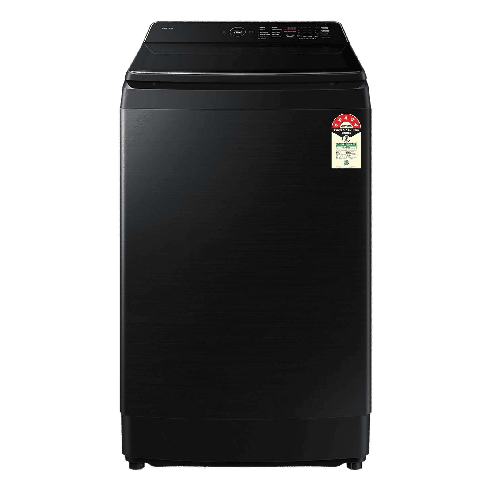 SAMSUNG 12 kg 5 Star Wi-Fi Inverter Fully Automatic Top Load Washing Machine (WA80F12B6BTL, AI VRT+ Technology, Black Caviar)