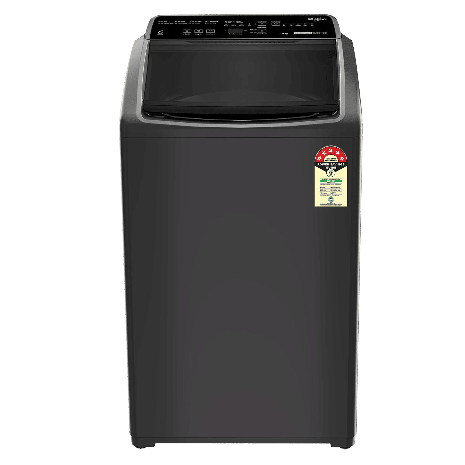 Whirlpool 7 kg 5 Star Fully Automatic Top Load Washing Machine (Whitemagic Elite, 31684, 6th Sense Technology, Grey)