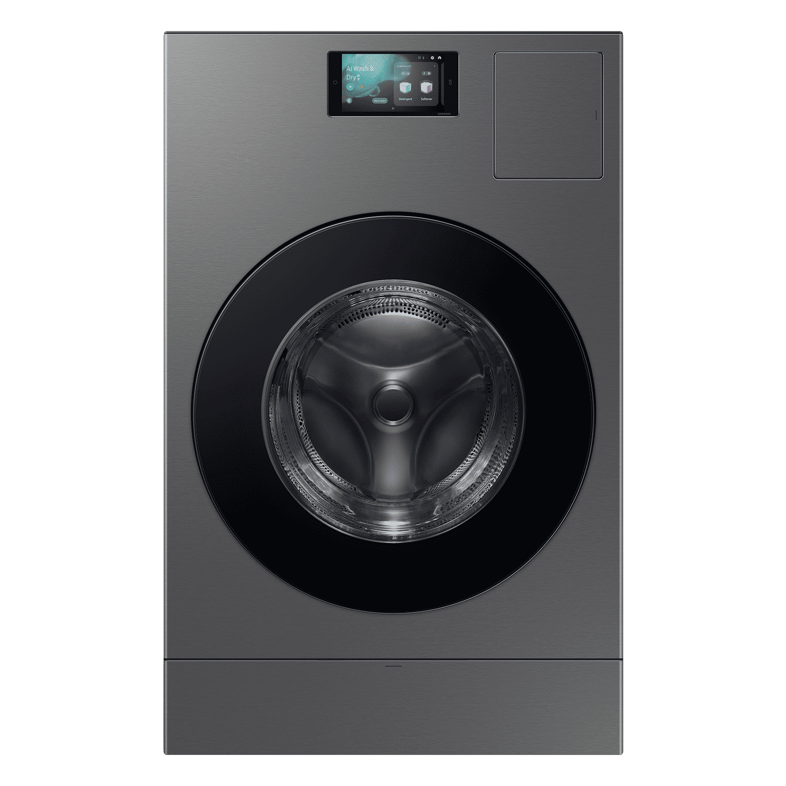 SAMSUNG 25 kg Wi-Fi Inverter Fully Automatic Front Washer Dryer (WD25DB8995BZTL, Heat Pump Technology, Dark Silver)