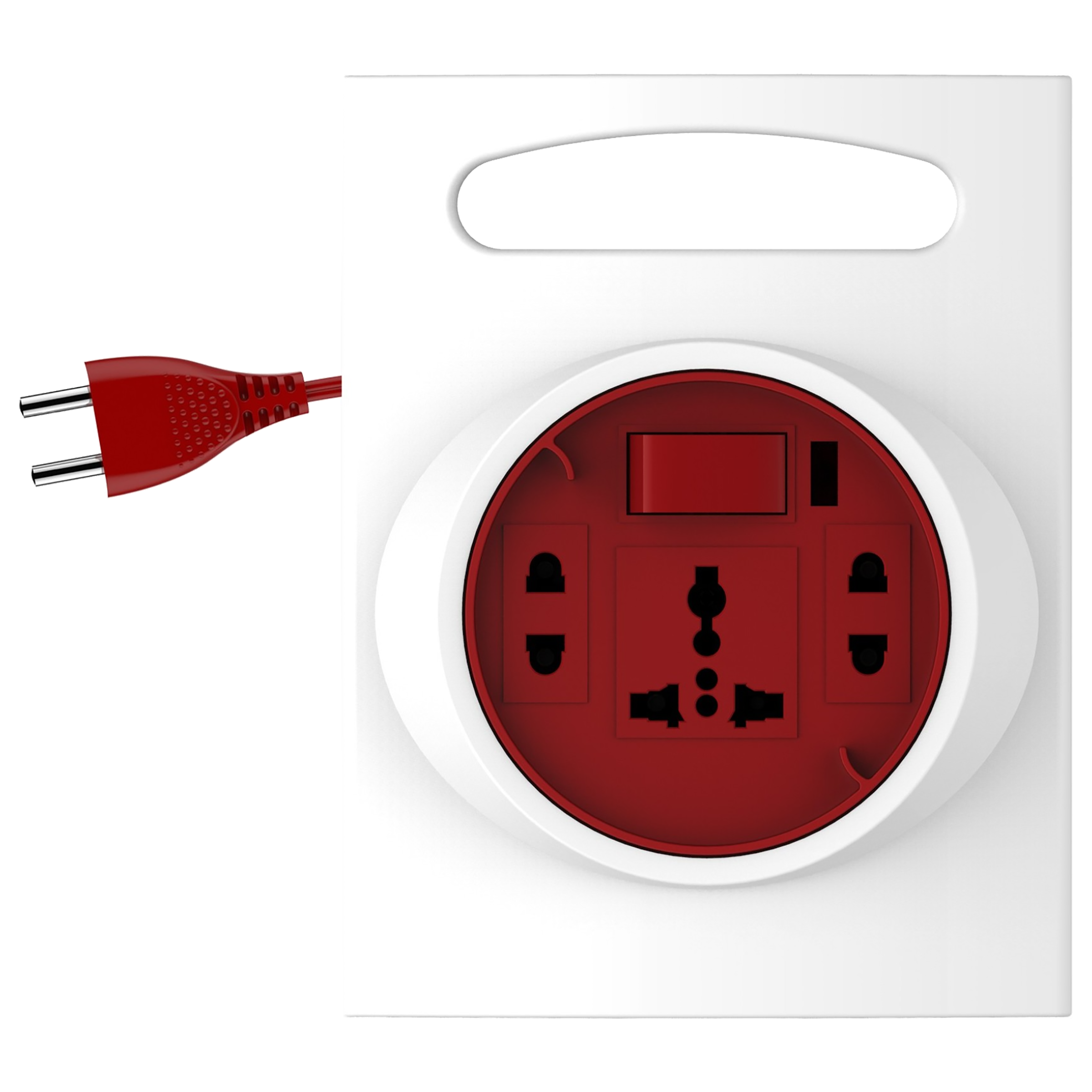 Goldmedal G-Expert 10 Amp 3 Sockets Extension Board (5 Meters, Indicator & International Socket, 205126, White/Red)