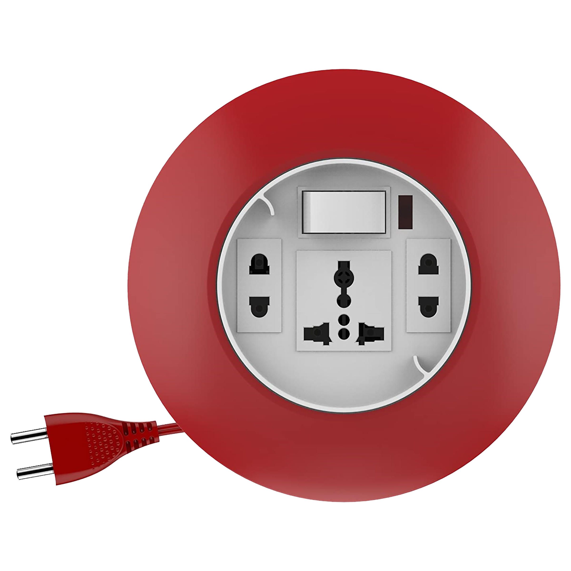 Goldmedal G-Dial 6 Amps 3 Sockets Extension Board (5 Meters, LED Indicator, 205128, White & Red)