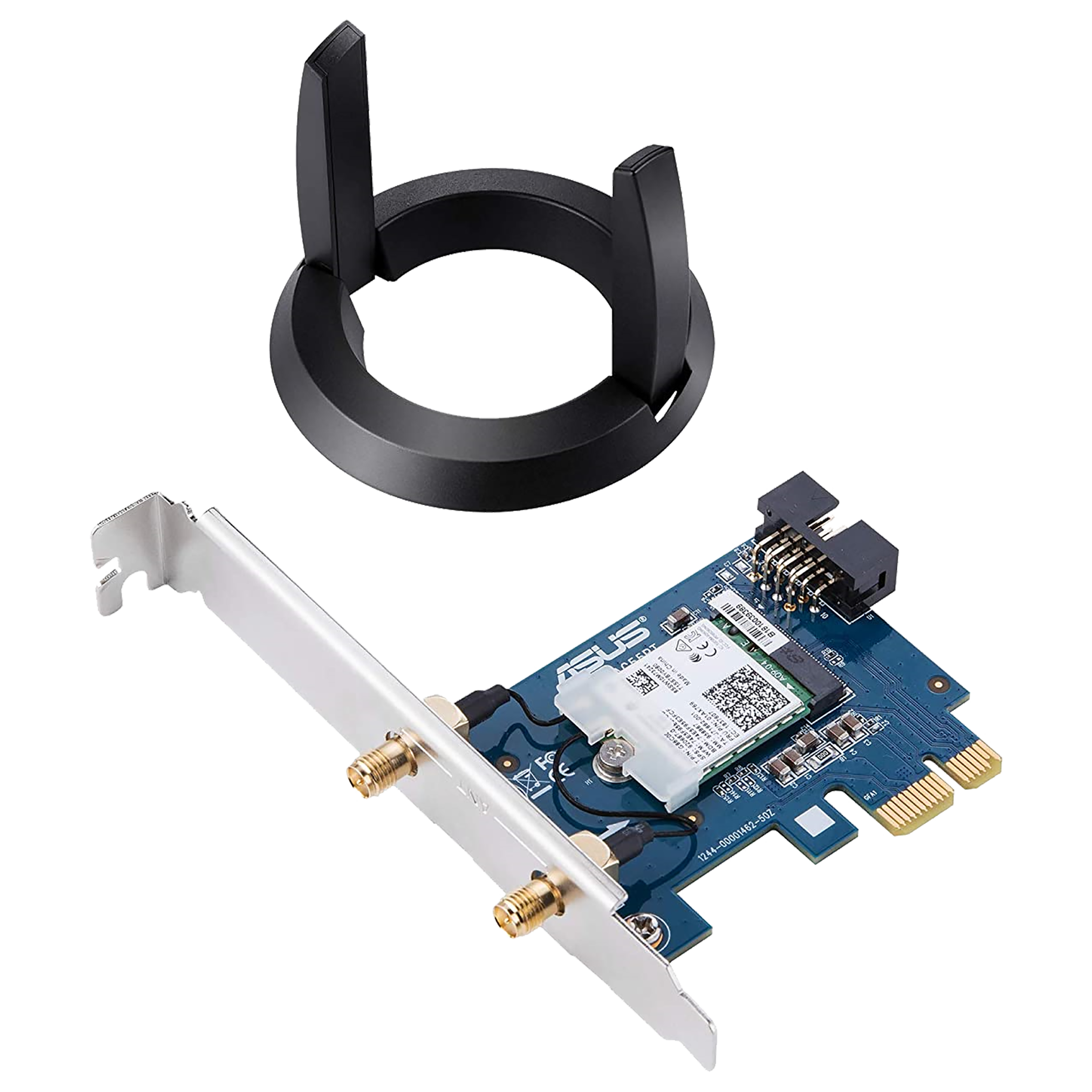 ASUS Dual Band 1.73 Gbps Wi-Fi Network Adapter (2 Antennas, MU-MIMO Technology, PCE-AC58BT, Black)