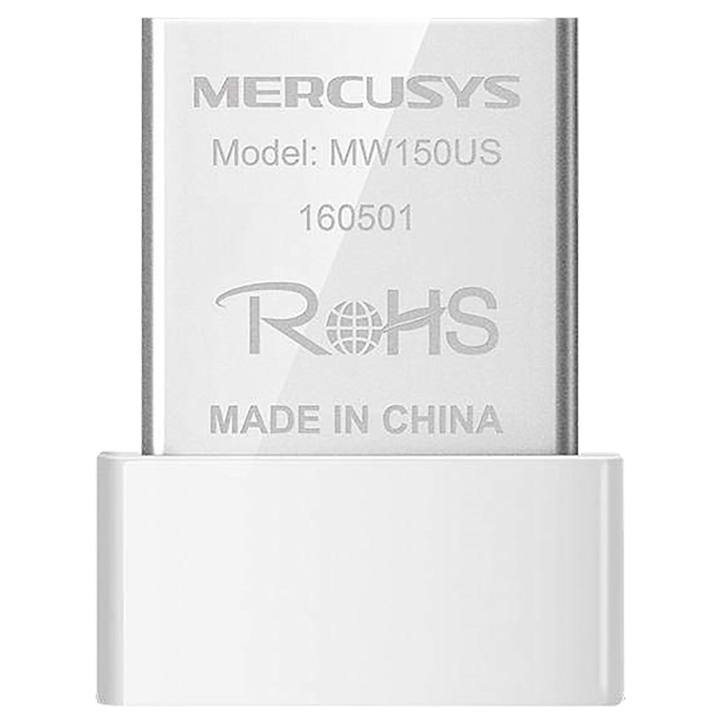 MERCUSYS MW150US Single Band Network Adapter (1 Antenna, Plug & Play (Built-in Driver), Nano Size, White)