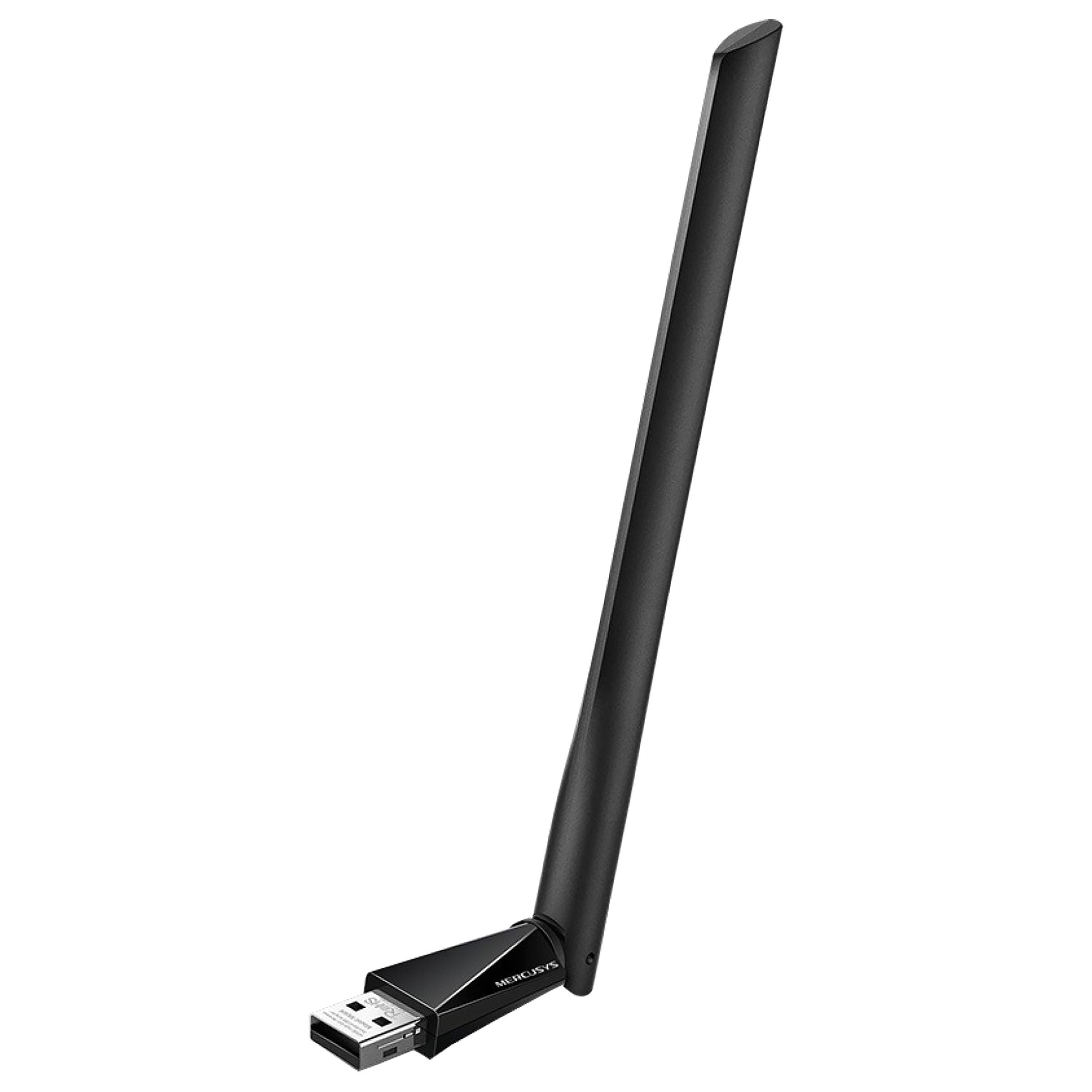 MERCUSYS MU6H Dual Band Network Adapter (1 Antenna, High-Gain Antenna, Plug and Play without CD, Black)