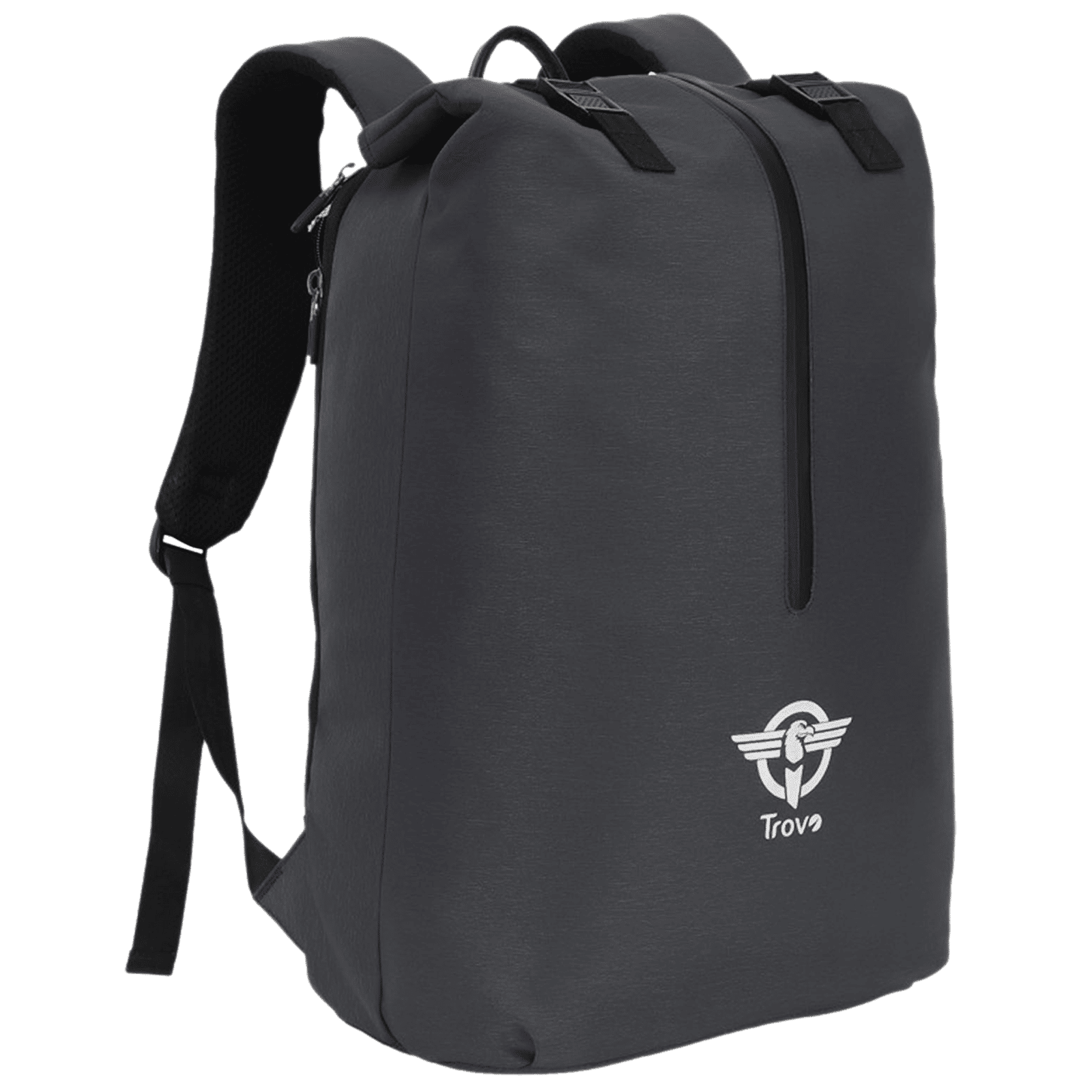 Trovo Champ Pro Plus Polyester Backpack for Laptop (Shock Proof, TLB-82-BLACK, Black)