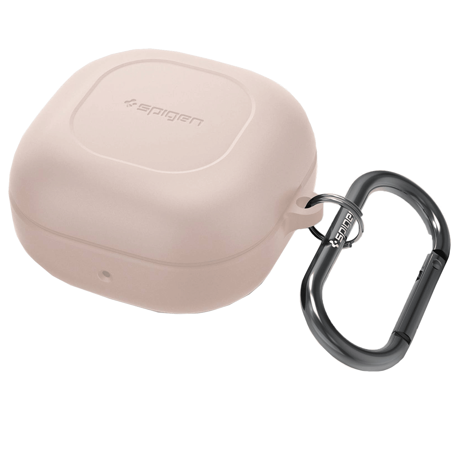 spigen Silicone Fit Silicone Full Cover Case For Galaxy Buds 2/Galaxy Buds Pro/Galaxy Buds Live (Cutout Supports The Power Light, ASD02106, Pink Sand)