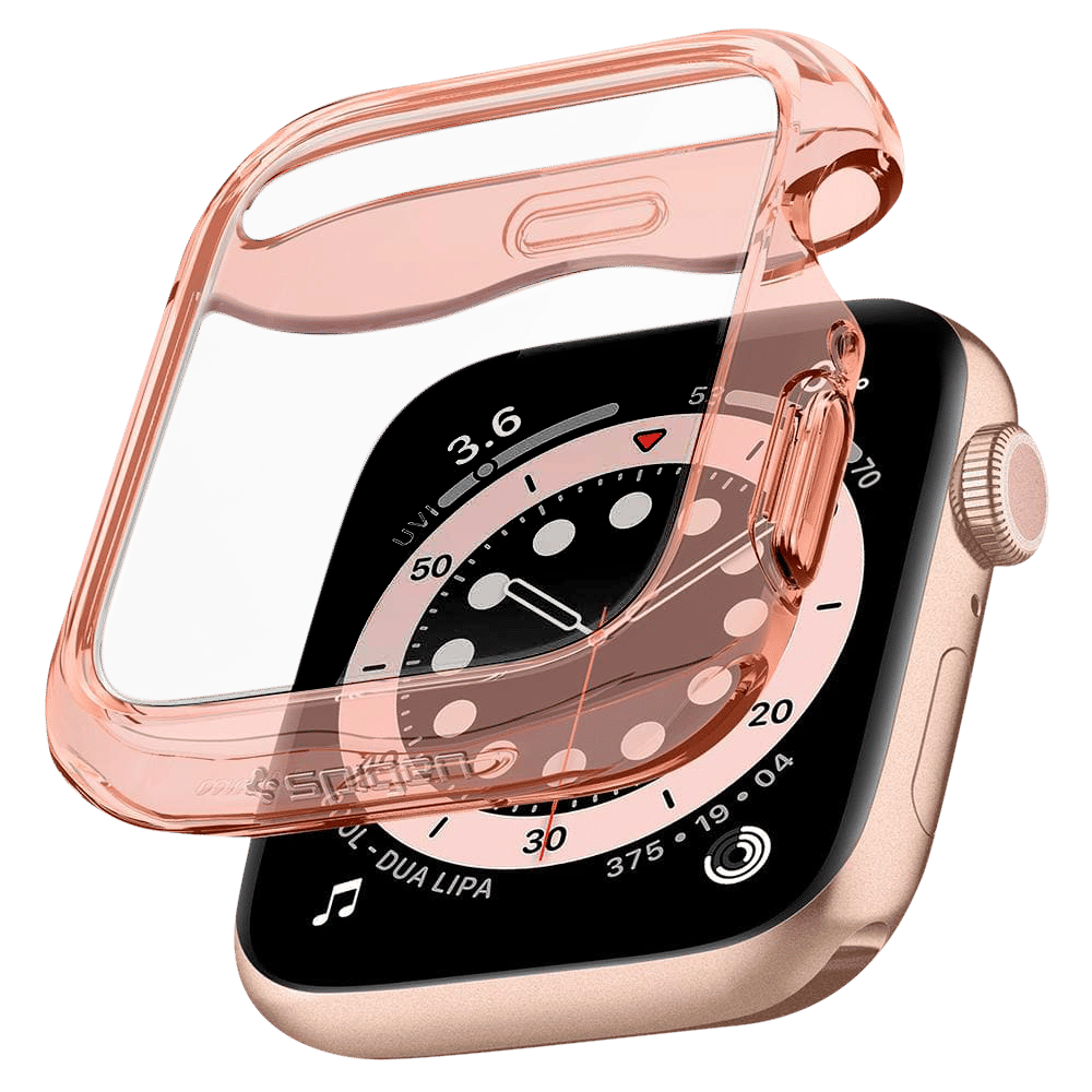 Spigen Ultra Hybrid TPU & Polycarbonate Case for Apple Watch Series SE 2, SE, 6, 5 & 4 (40mm) (Shock-Absorbent Layer, Rose Crystal)