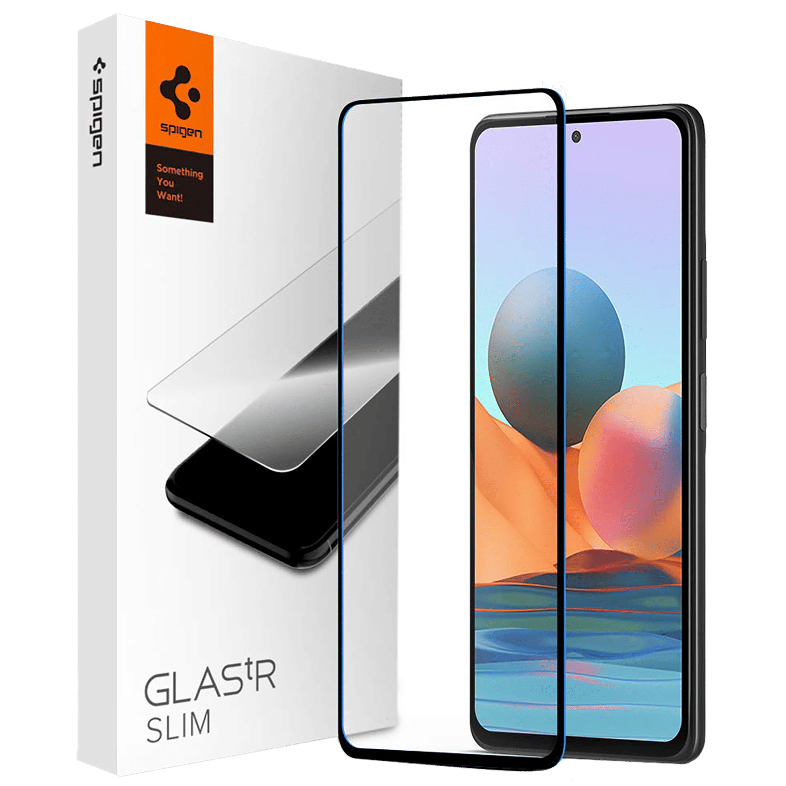 spigen GLAStR Slim Tempered Glass for Xiaomi Redmi Note 10 Pro (Bubble  Proof) - Main Image