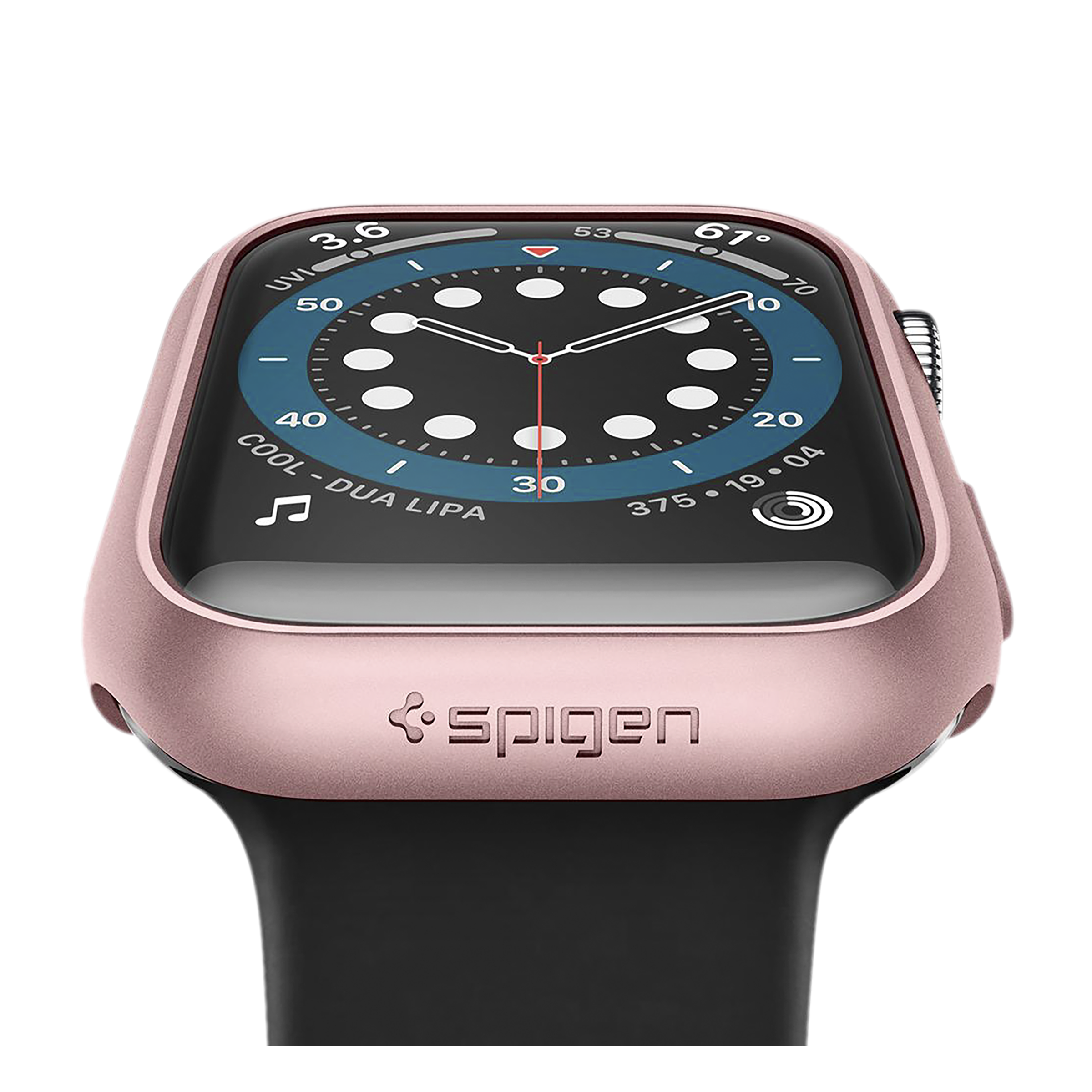 spigen Thin Fit PC Case for Apple Watch Series 9, 8, (45mm) (Scratch  Resistance, Rose Gold)