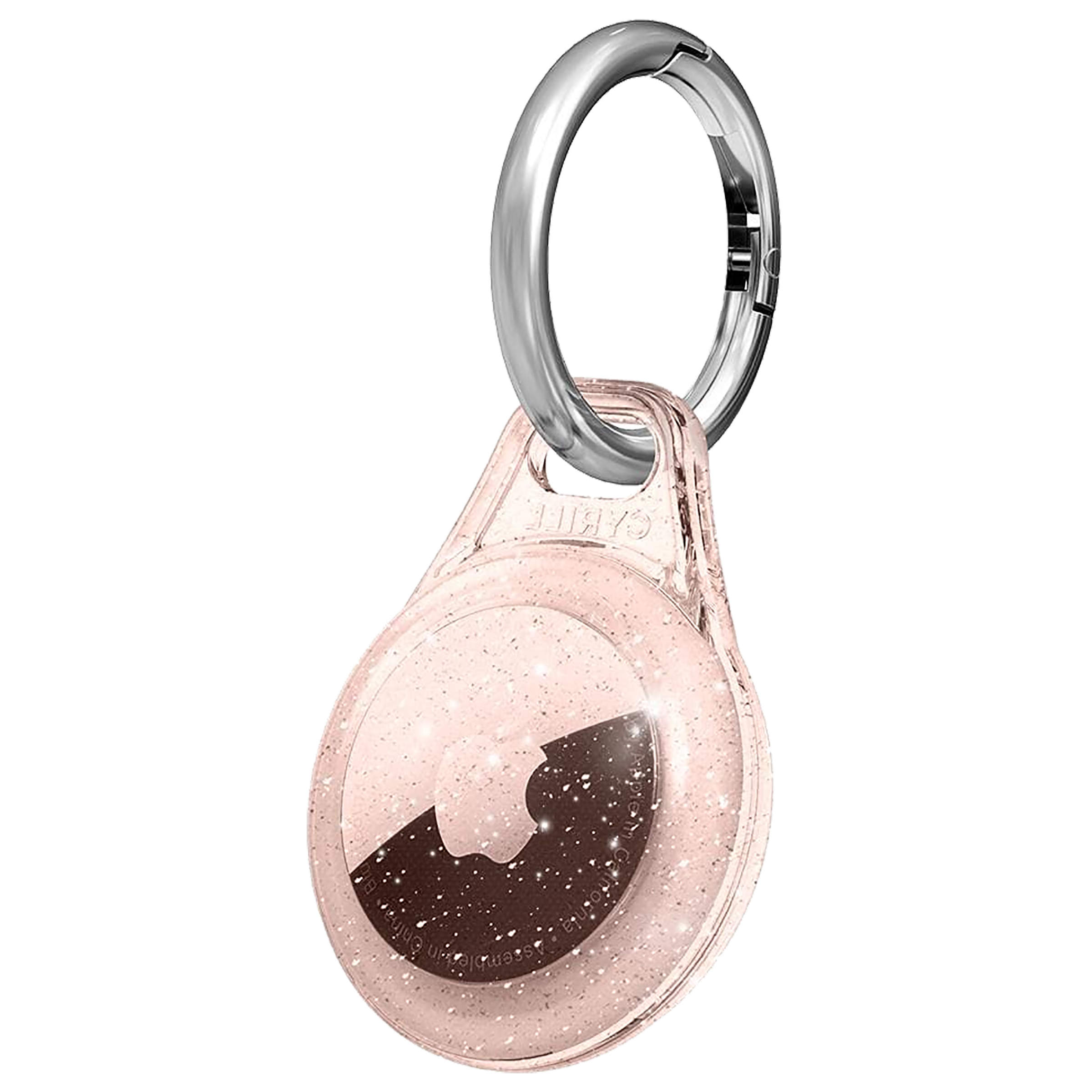 spigen Shine TPU Full Cover Case For Apple AirTag (Scratch Free, AHP03126,  Rose Glitter)