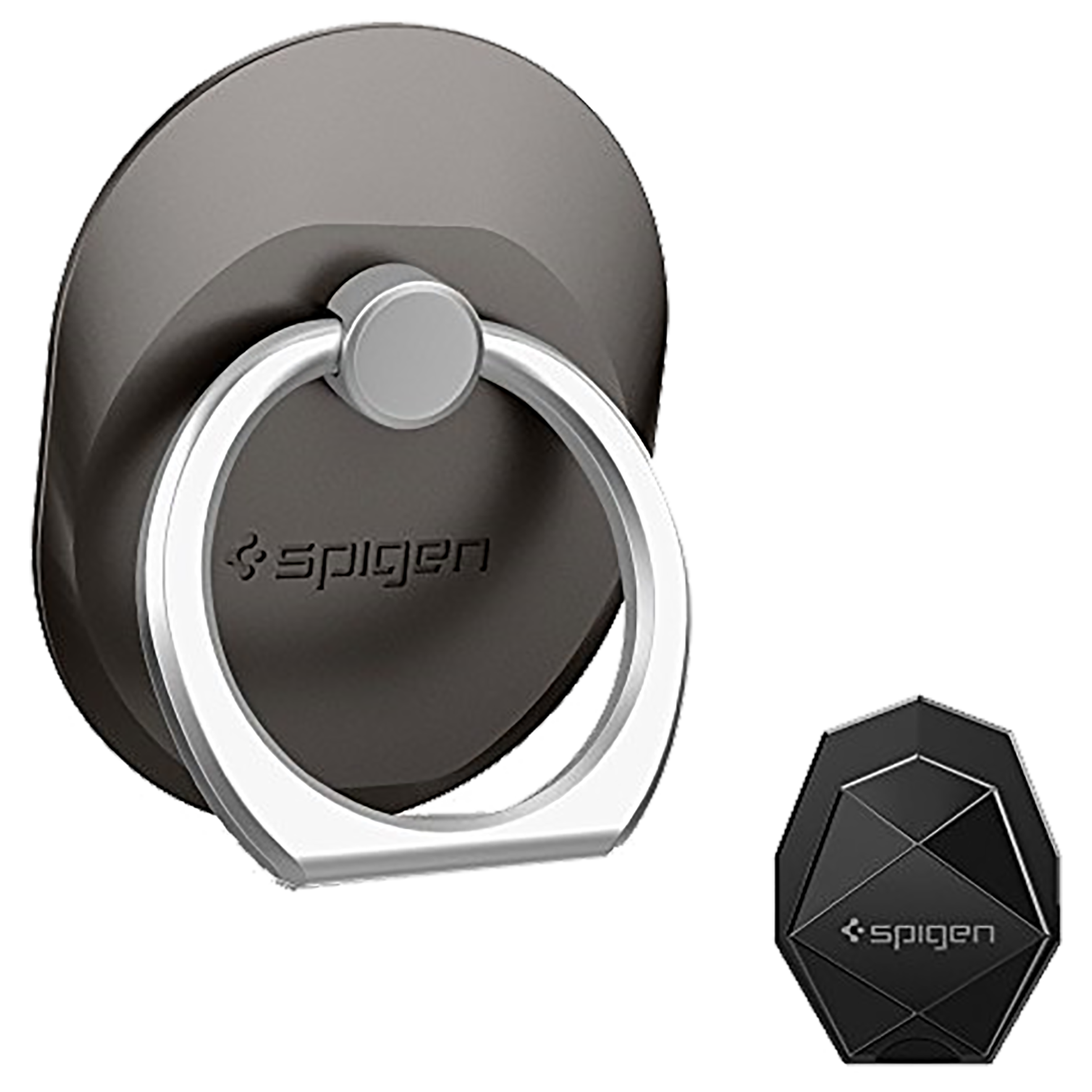 spigen Style Ring For Universal Mobiles (Includes Hook Mount, 000EP20243, Space Grey)