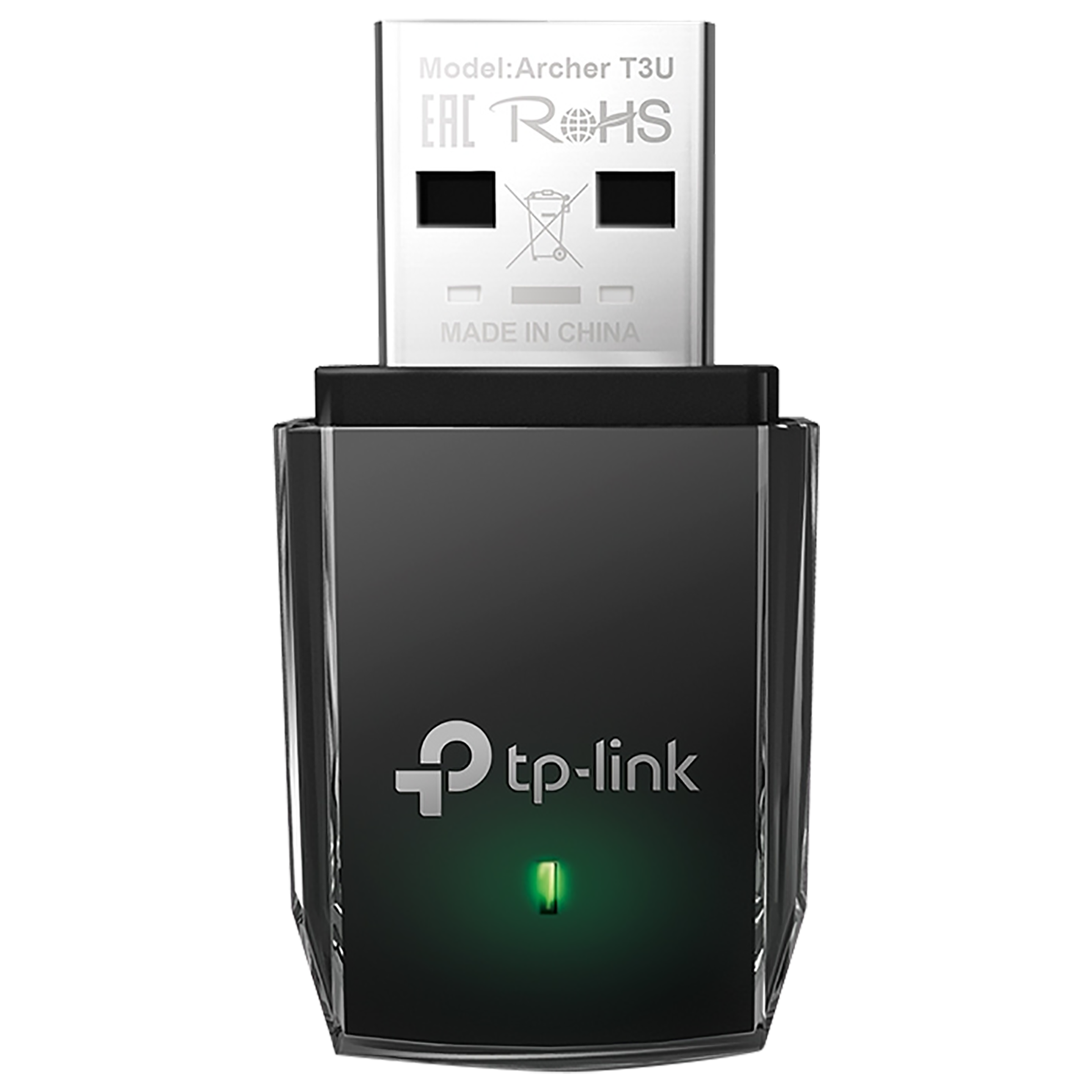 Tp-Link  Archer T3U Dual Band Network Adapter (1 Antenna, MU-MIMO, Miniature Design, Black)