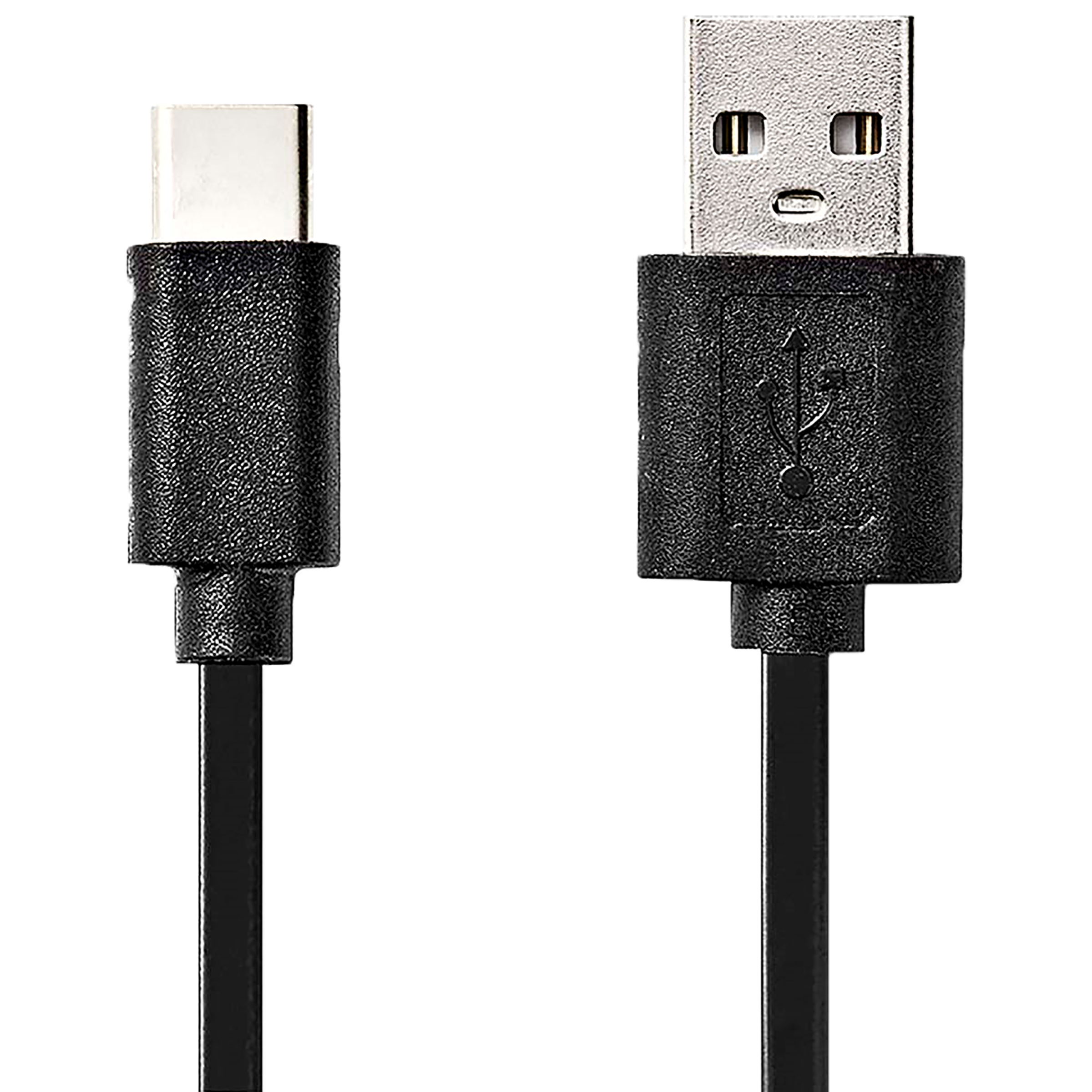 Nedis CCGP60600BK20 PVC 2 Meter USB 2.0 (Type-A) to USB 3.0 (Type-C) Multi Utility USB Cable (Plug And Play, Black)