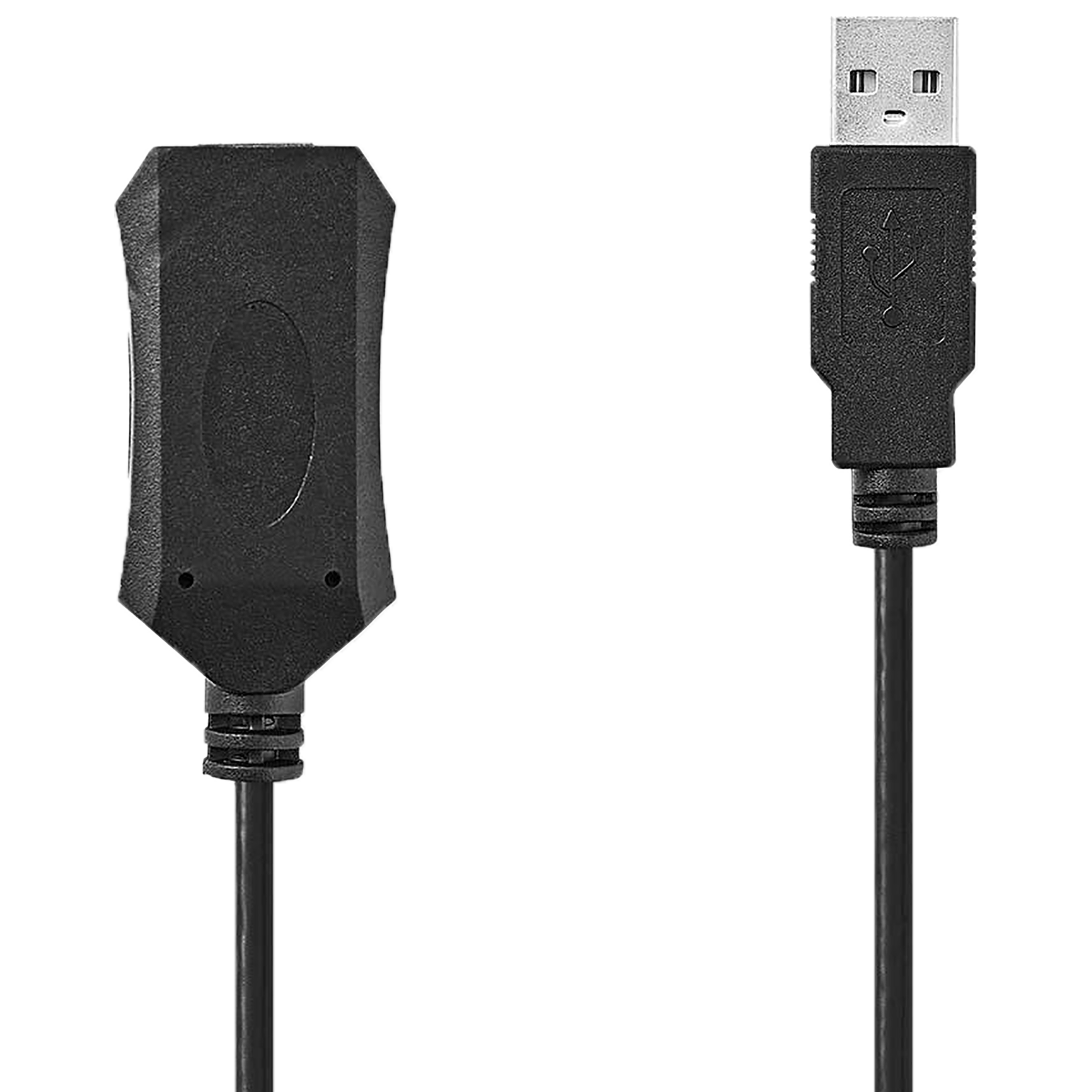Nedis CCGP60EXTBK300 PVC 30 Meter USB 1.1 (Type-A) to USB 2.0 (Type-A) Data Transfer USB Cable (Transmits Data Over Long Distance, Black)