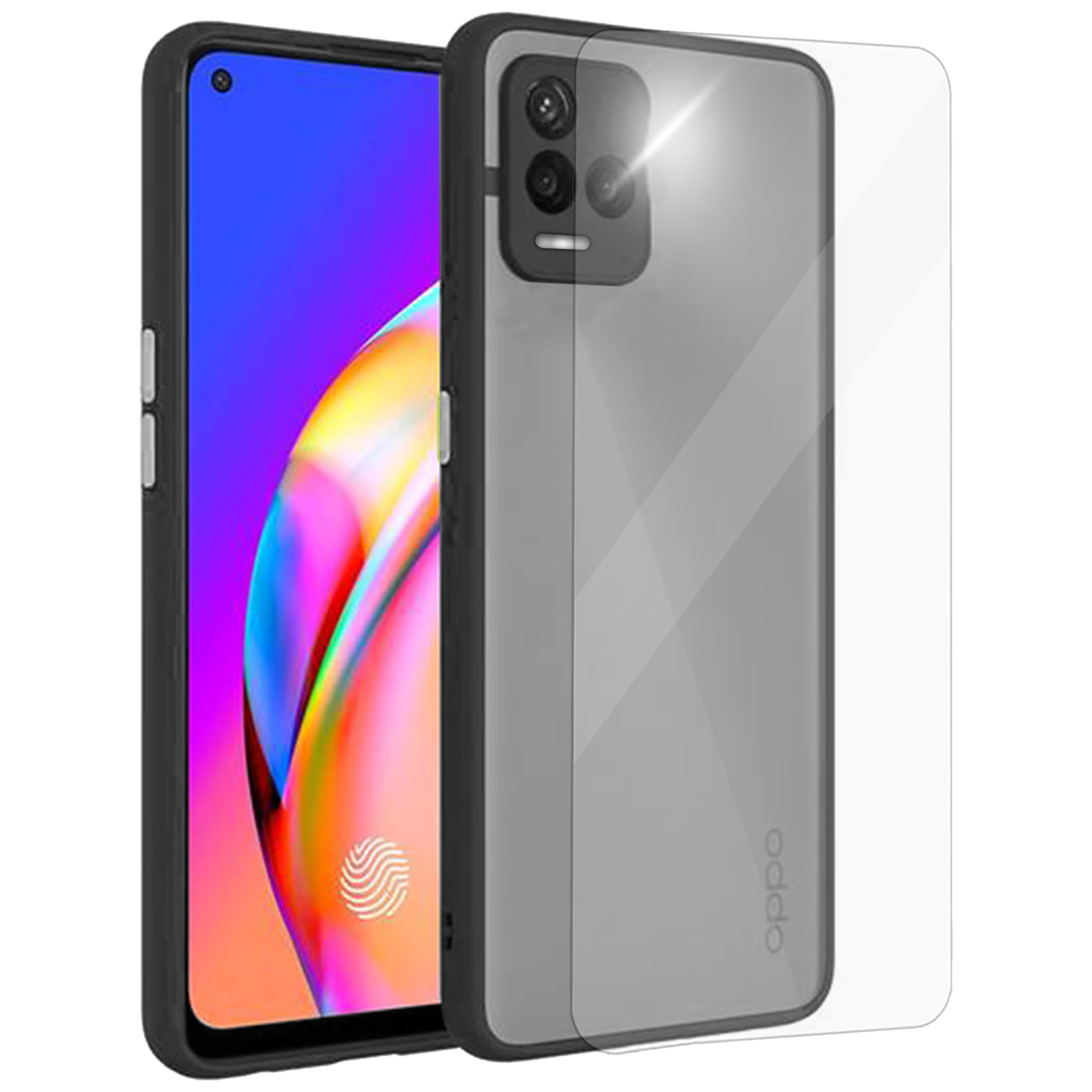 ARROW Camera Duplex Screen Protector & Polycarbonate Back Cover Combo for vivo Y21 (Anti Scratch Design, Black)-picture-14