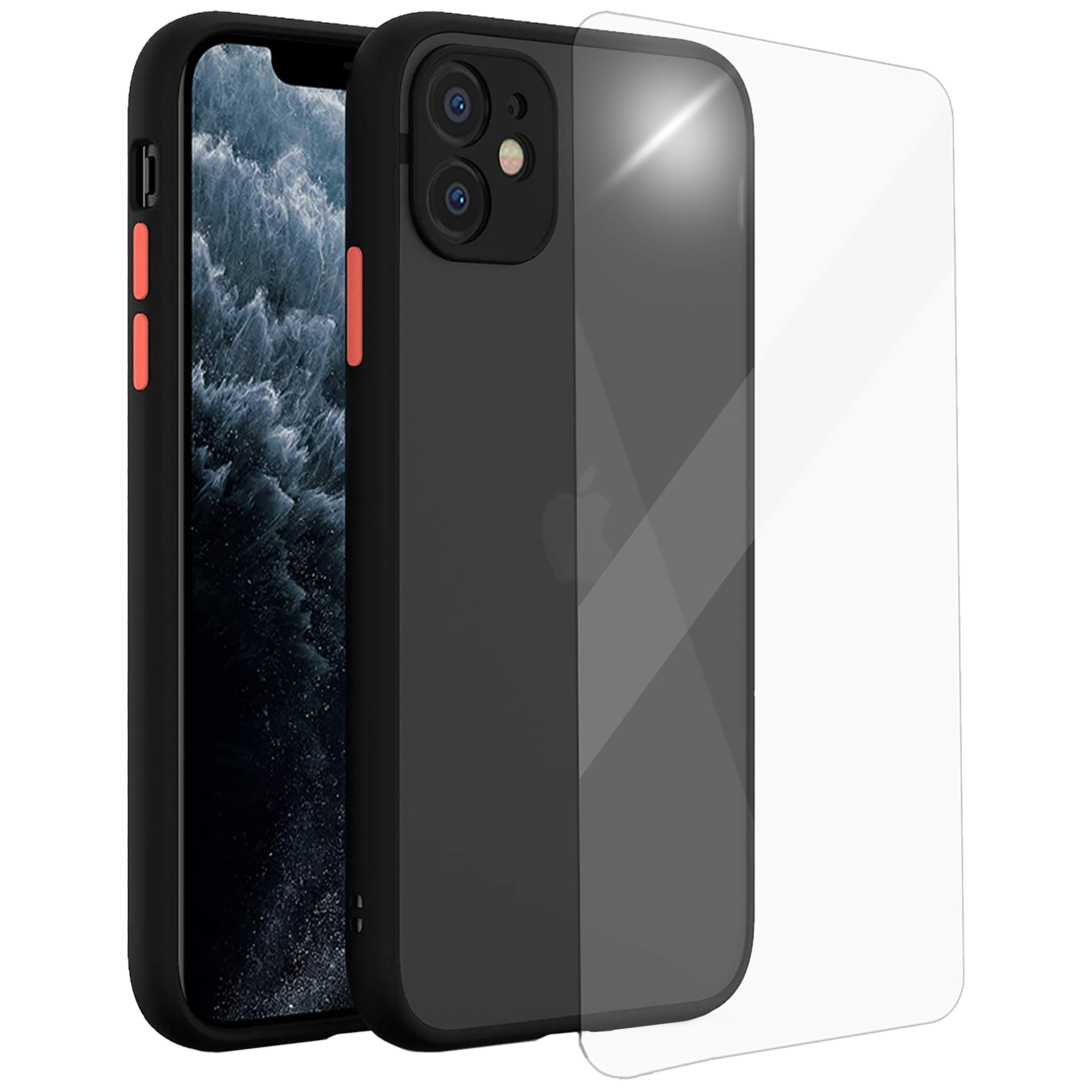 ARROW Camera Duplex Polycarbonate Back Cover for Apple iPhone 11 (Anti Scratch Design, Black)