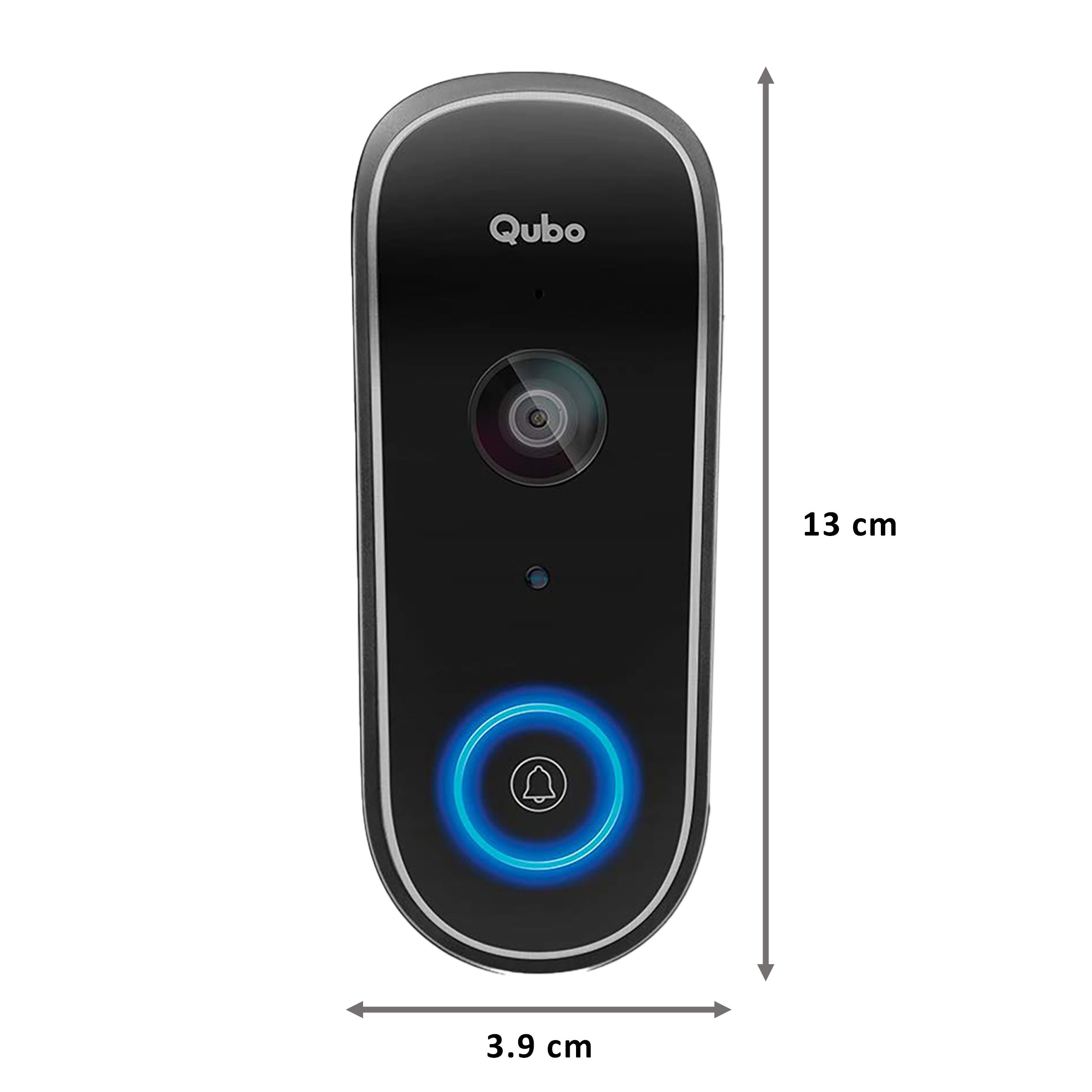 Buy Qubo Wireless Video Door Bell (Person Detection, HCD01, Black