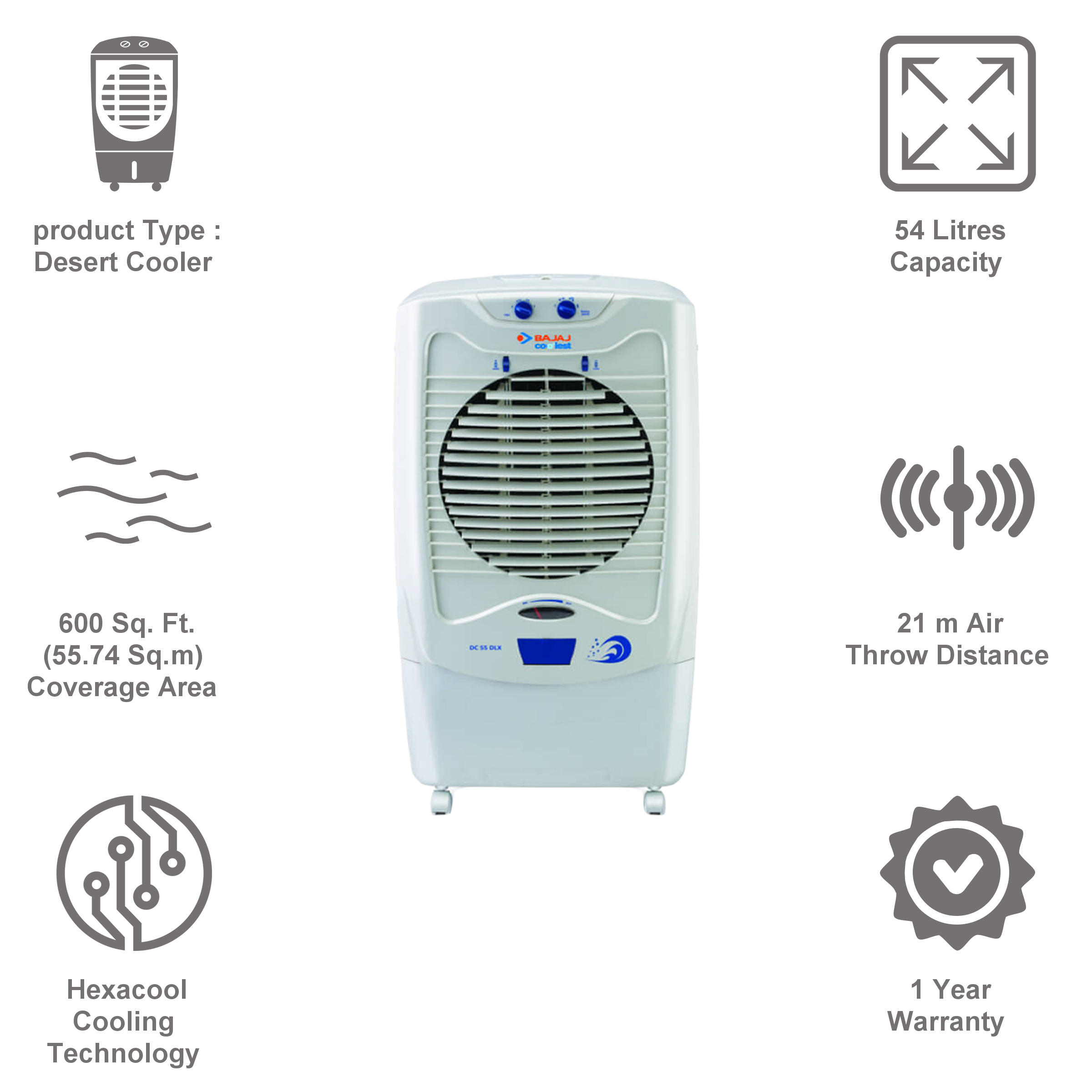 Dc 55 Dlx How To Use Bajaj Air Cooler 55 Dlx Bajaj Cooler 55 Liter