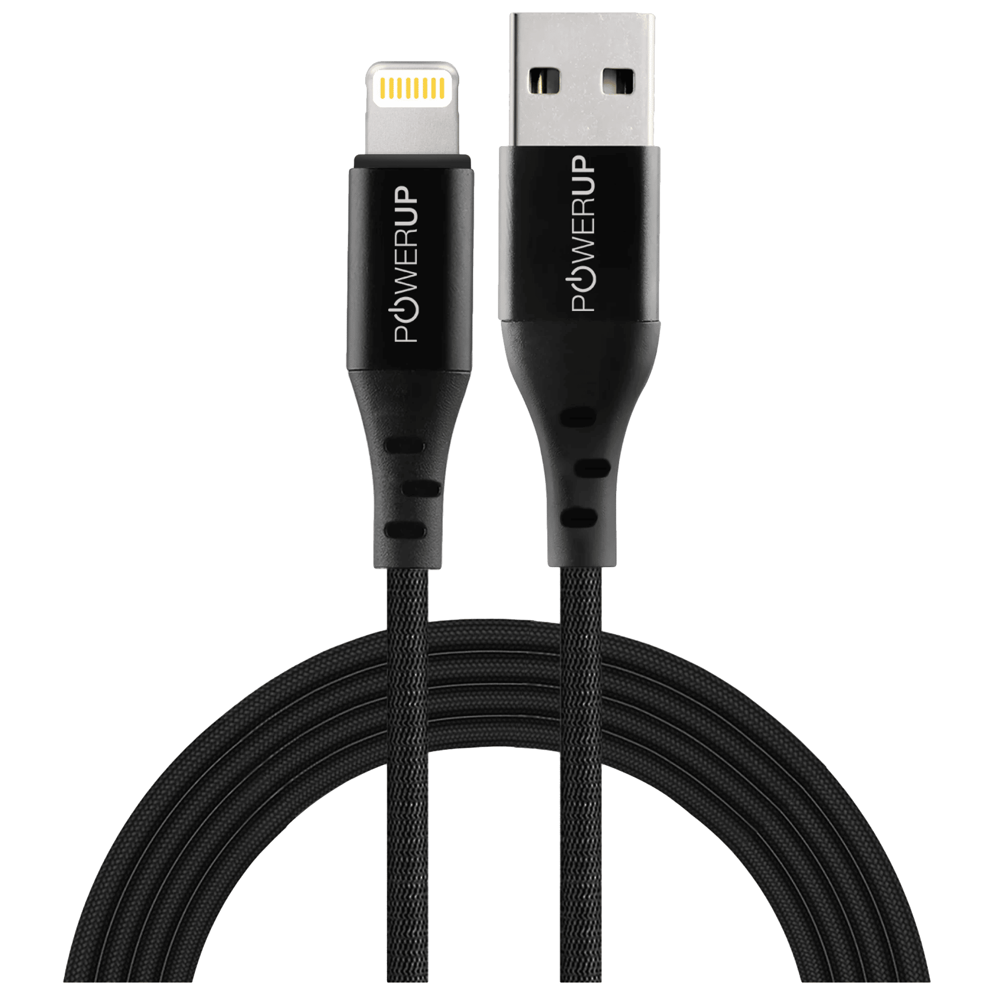 POWERUP Type A to Lightning 4.92 Feet (1.5M) Cable (Fast Charge and Data Sync, Black)