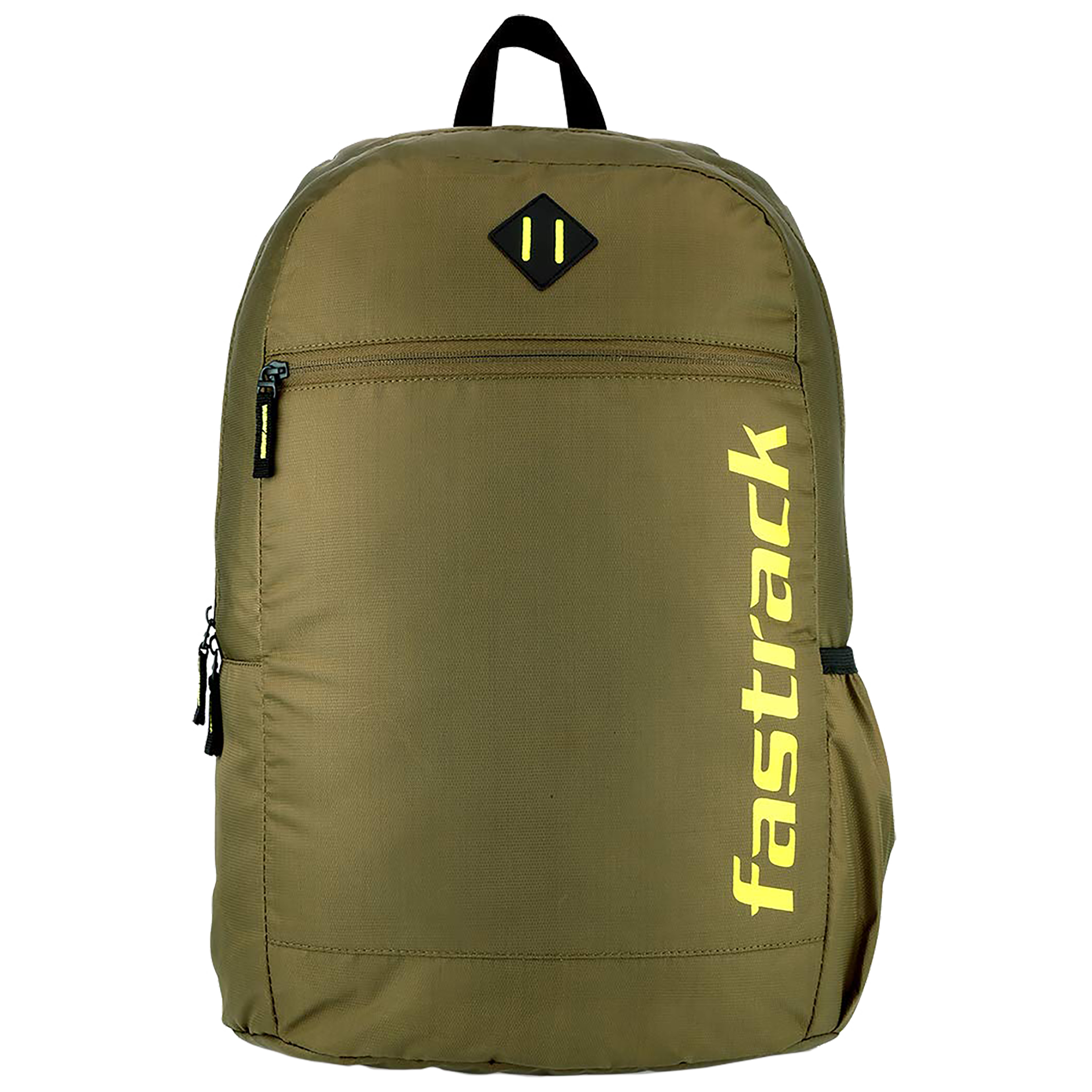 fastrack A0810NOL01 Polyester Laptop Backpack for 16 Inch Laptop (25 L,  Padded Shoulder Strap, Olive)