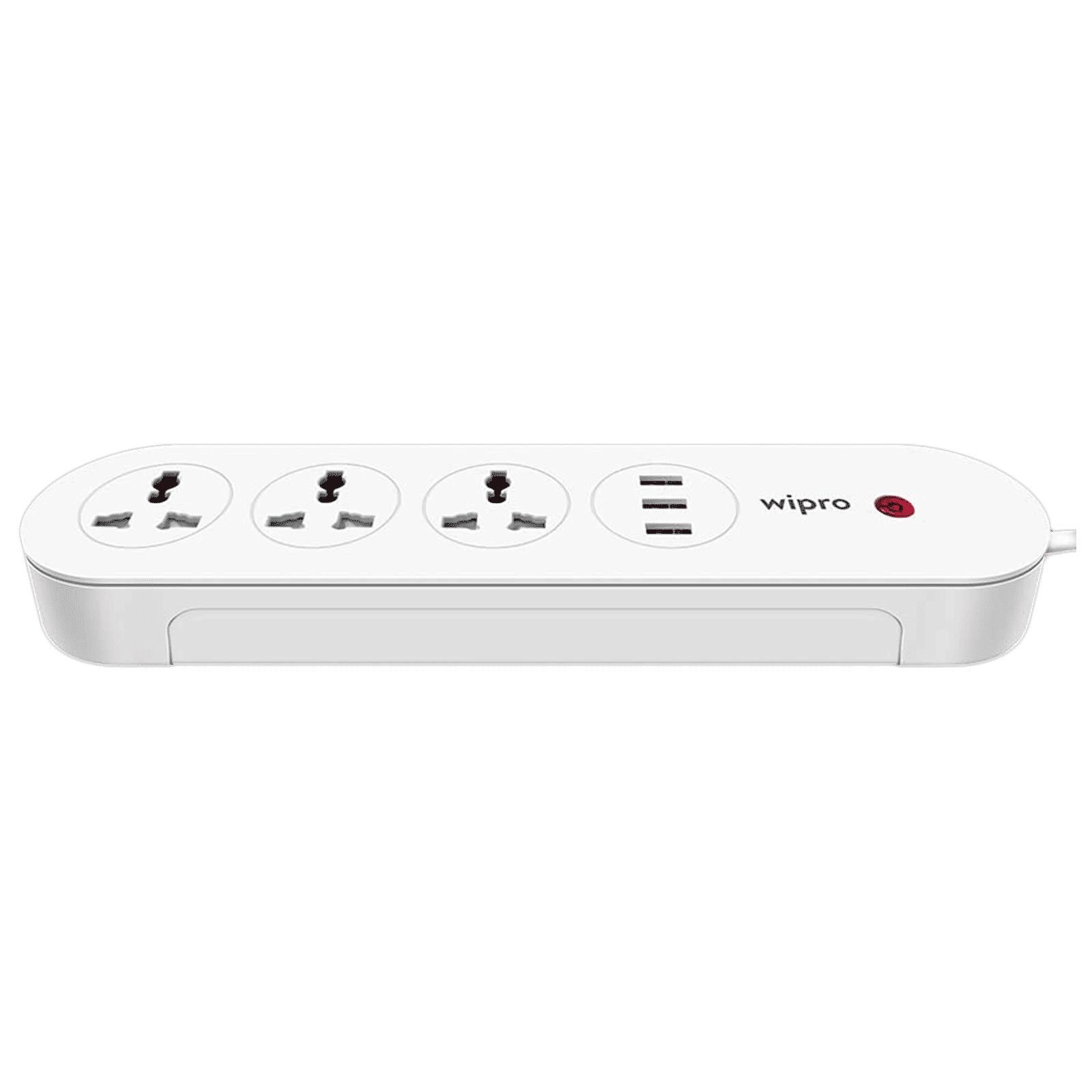 wipro DSE3150 3 Sockets Smart Extension Board (Qualcomm Quick Charge 3.0, DSE3150, White)