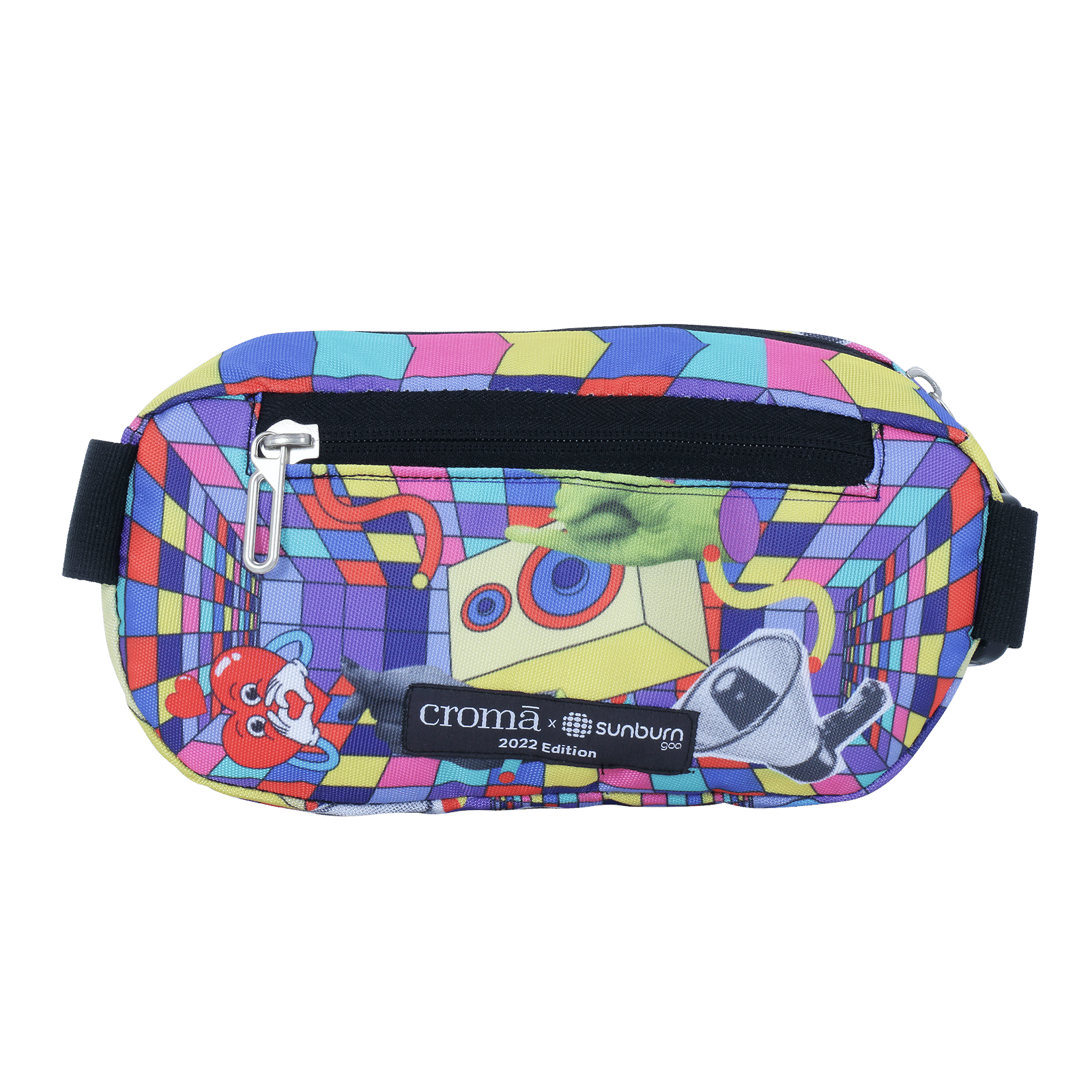 Croma Sunburn Edition Sling Bag (Adjustable Strap, Multicolor)