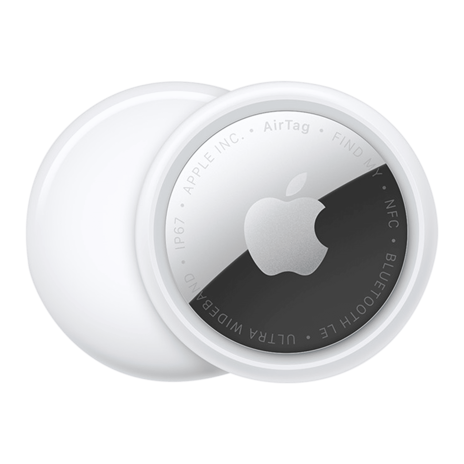 Apple AirTag 2nd Generation for iOS (NFC Tap For Lost Mode, Pack of 1, White)