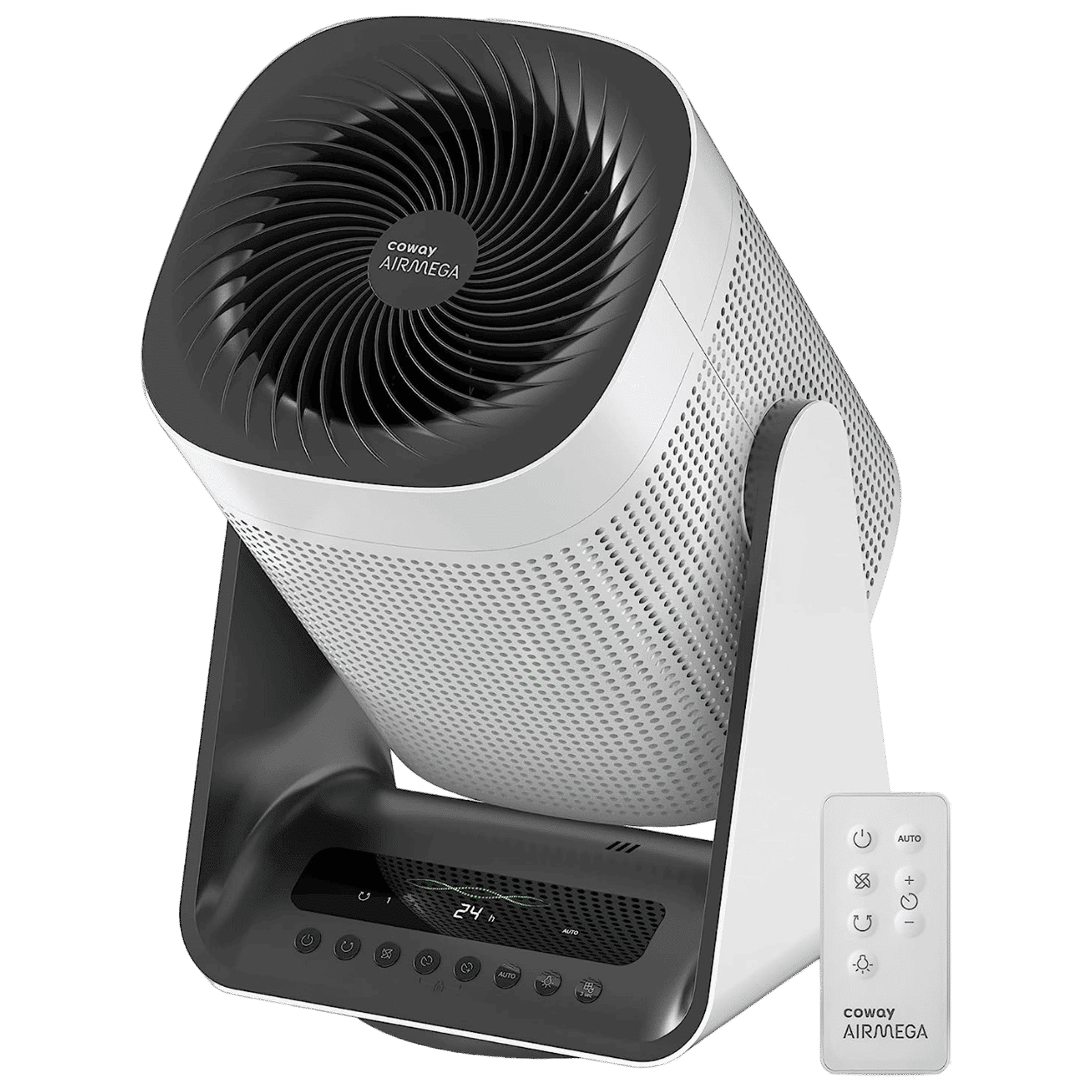 coway AirMega Aim Air Purifier with Remote Control (3 Stage Air Filtration, White)