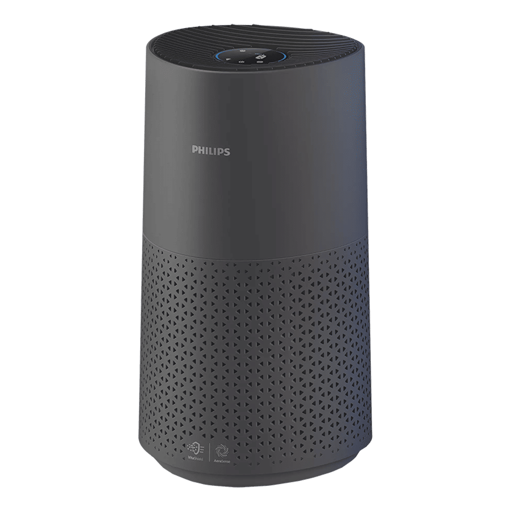 PHILIPS 1000 Series Air Purifier with VitaShield Technology (3 Layer Filtration, Dark Grey & Black)